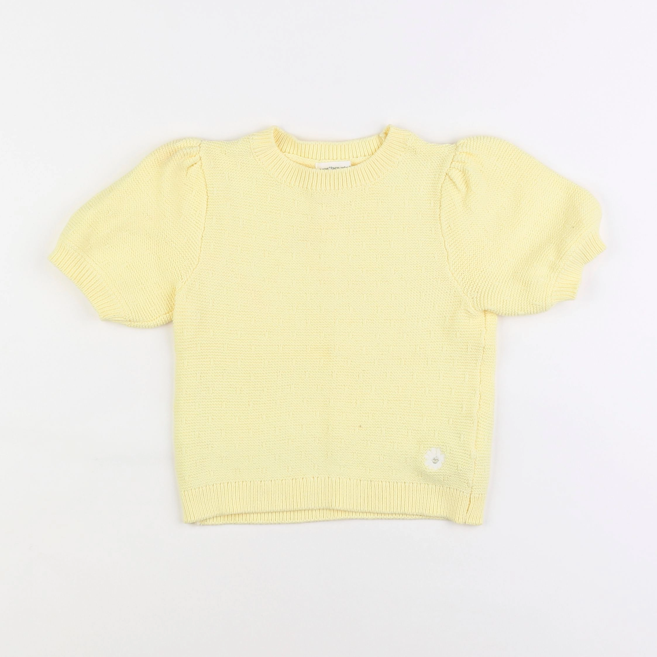 Vertbaudet - pull jaune - 4 ans