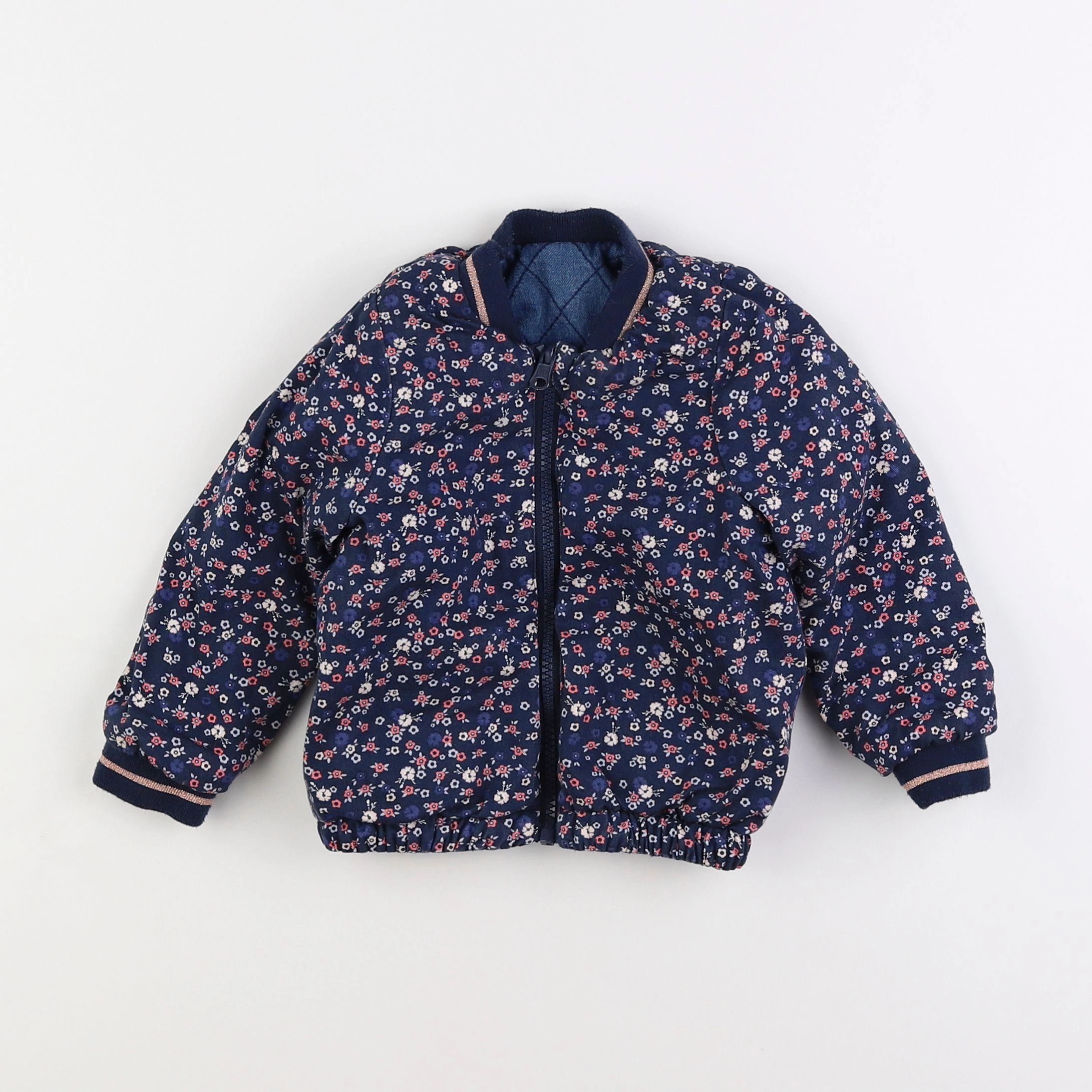 Vertbaudet - veste bleu - 2 ans