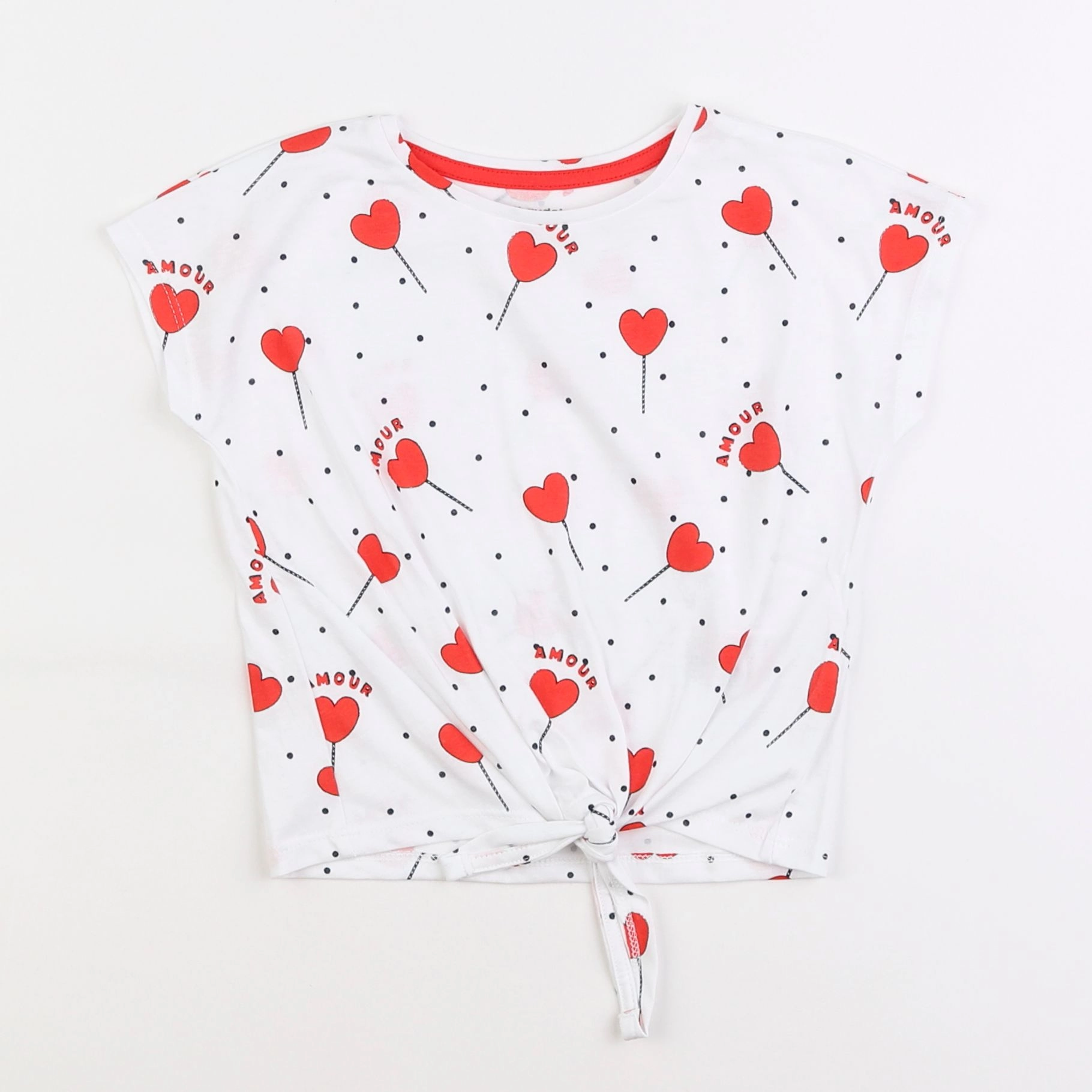 Vertbaudet - tee-shirt rouge - 3 ans