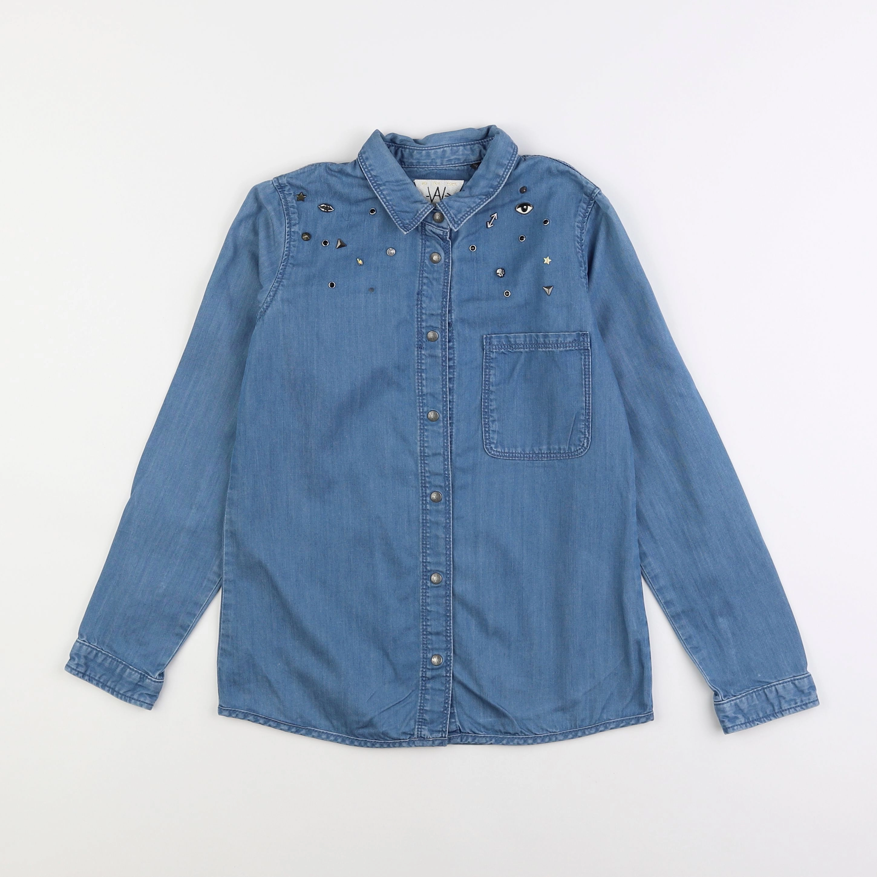 IKKS - chemise bleu - 10 ans