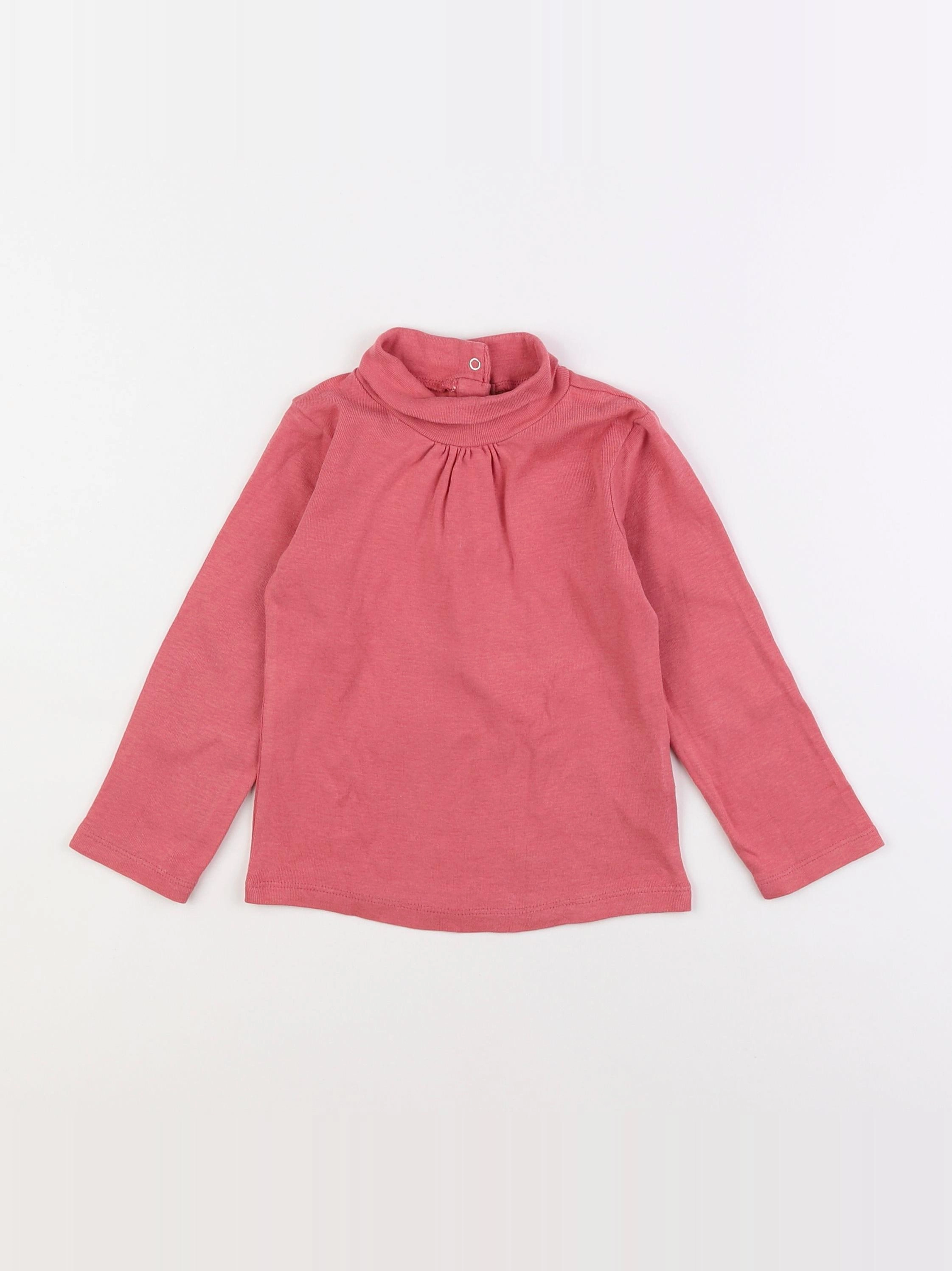 Vertbaudet - sous-pull rose - 3 ans