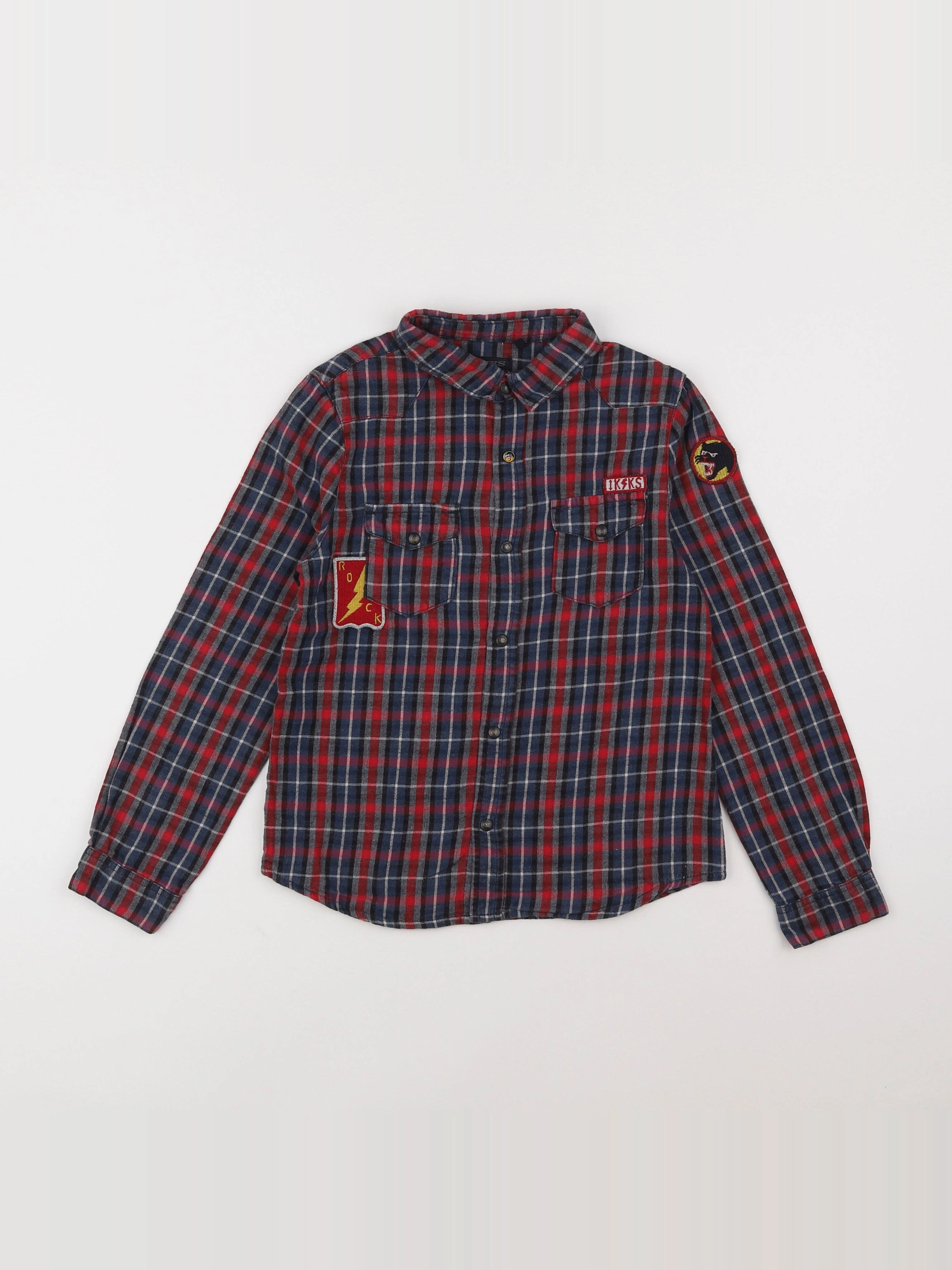 IKKS - chemise imprimé au dos rouge - 8 ans