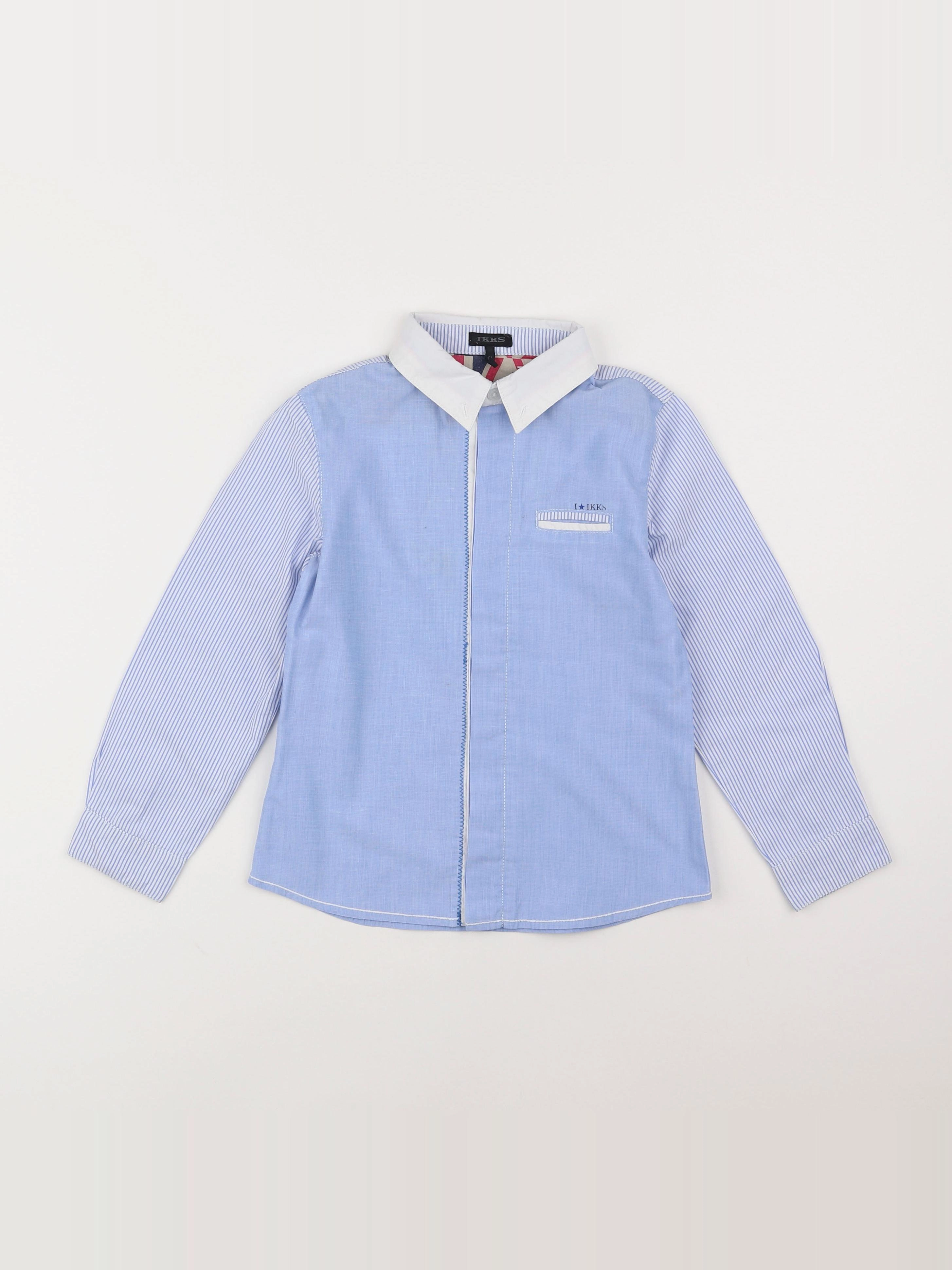 IKKS - chemise imprimé au dos bleu - 6 ans