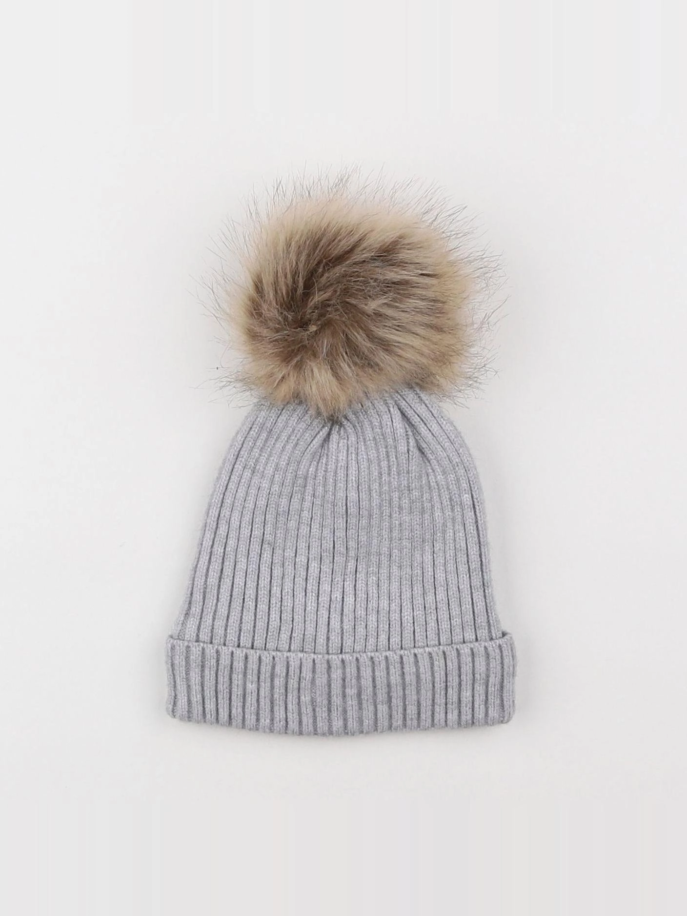 Vertbaudet - bonnet gris - 2/3 ans