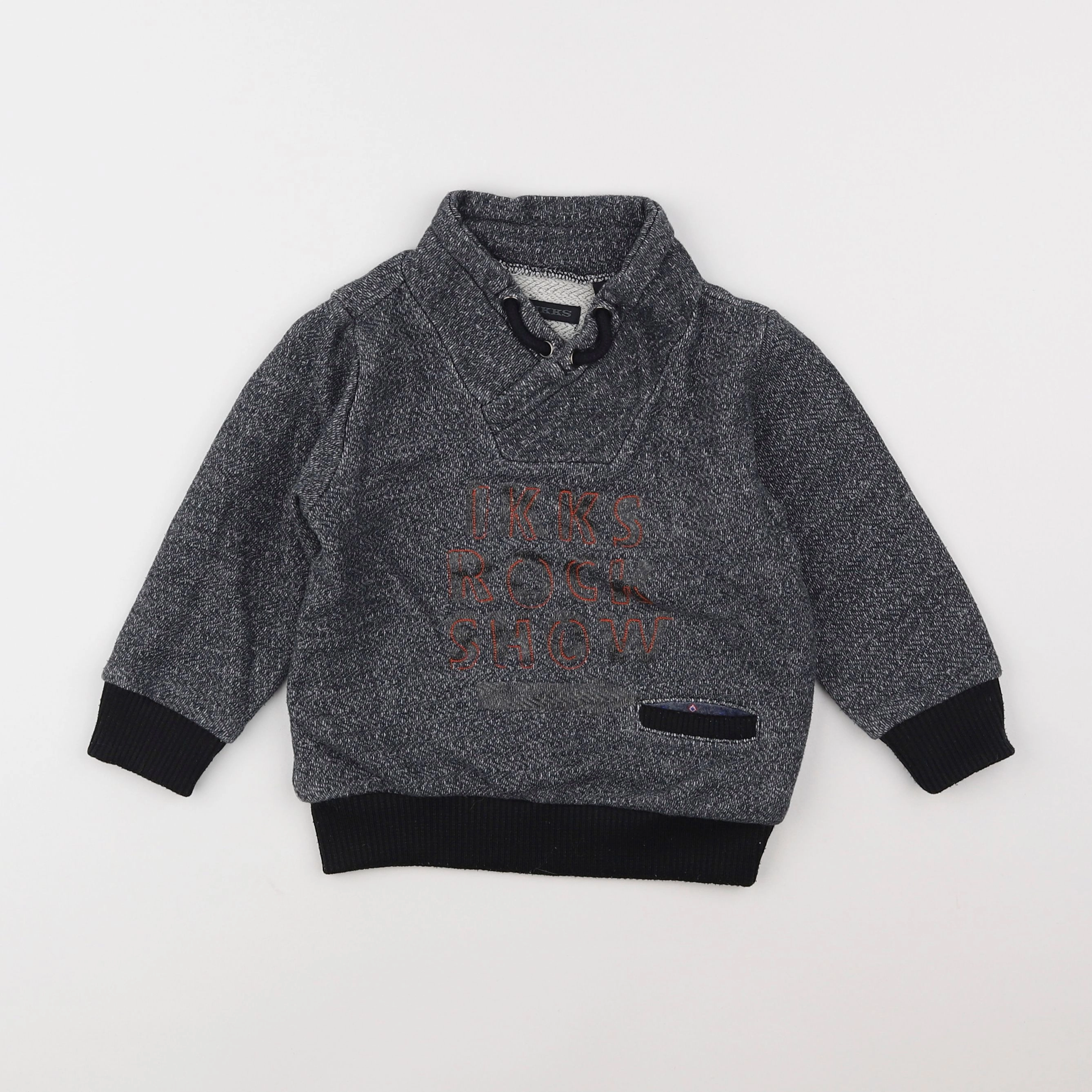 IKKS - sweat bleu - 3 ans