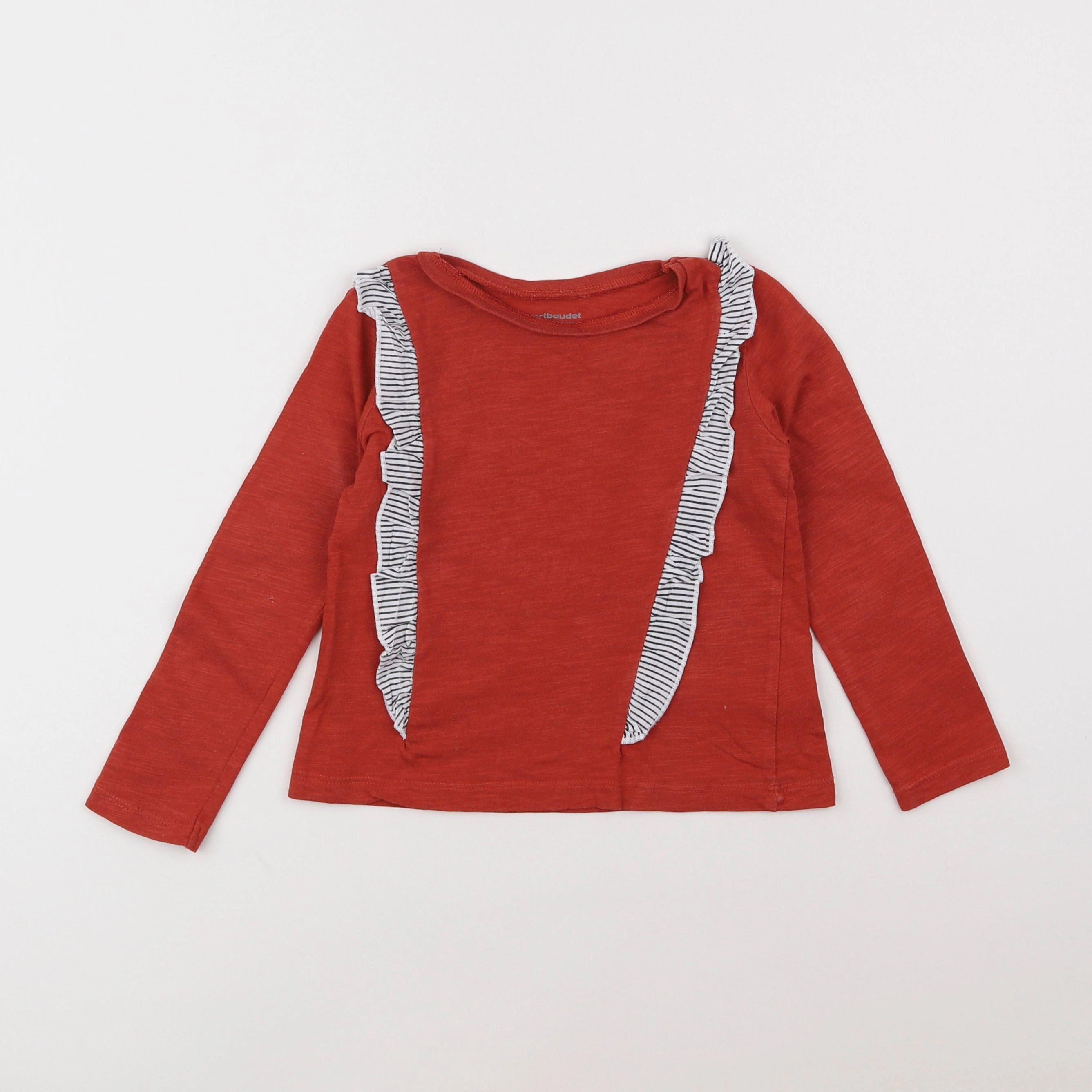 Vertbaudet - tee-shirt rouge - 4 ans