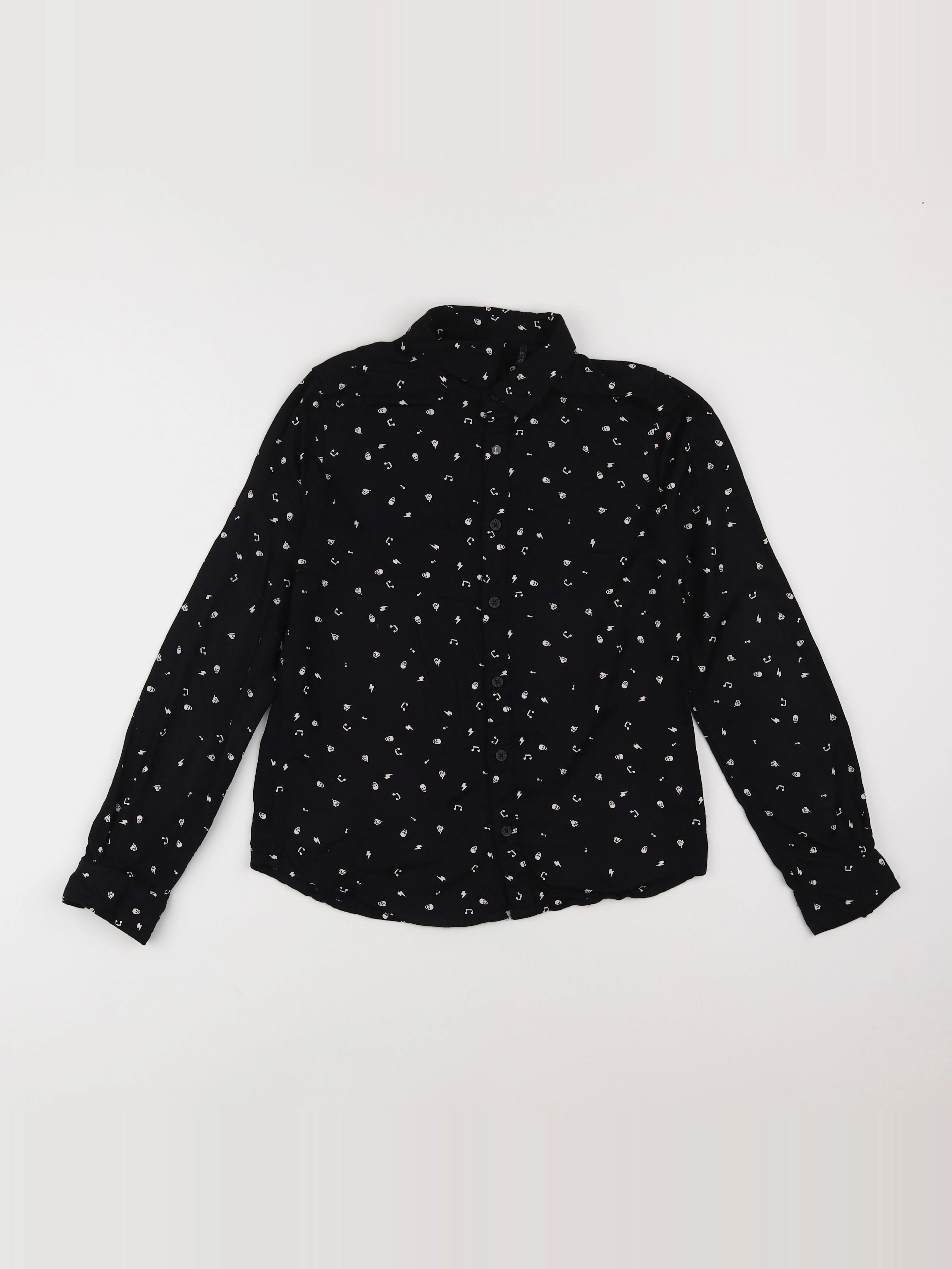 IKKS - chemise noir - 10 ans