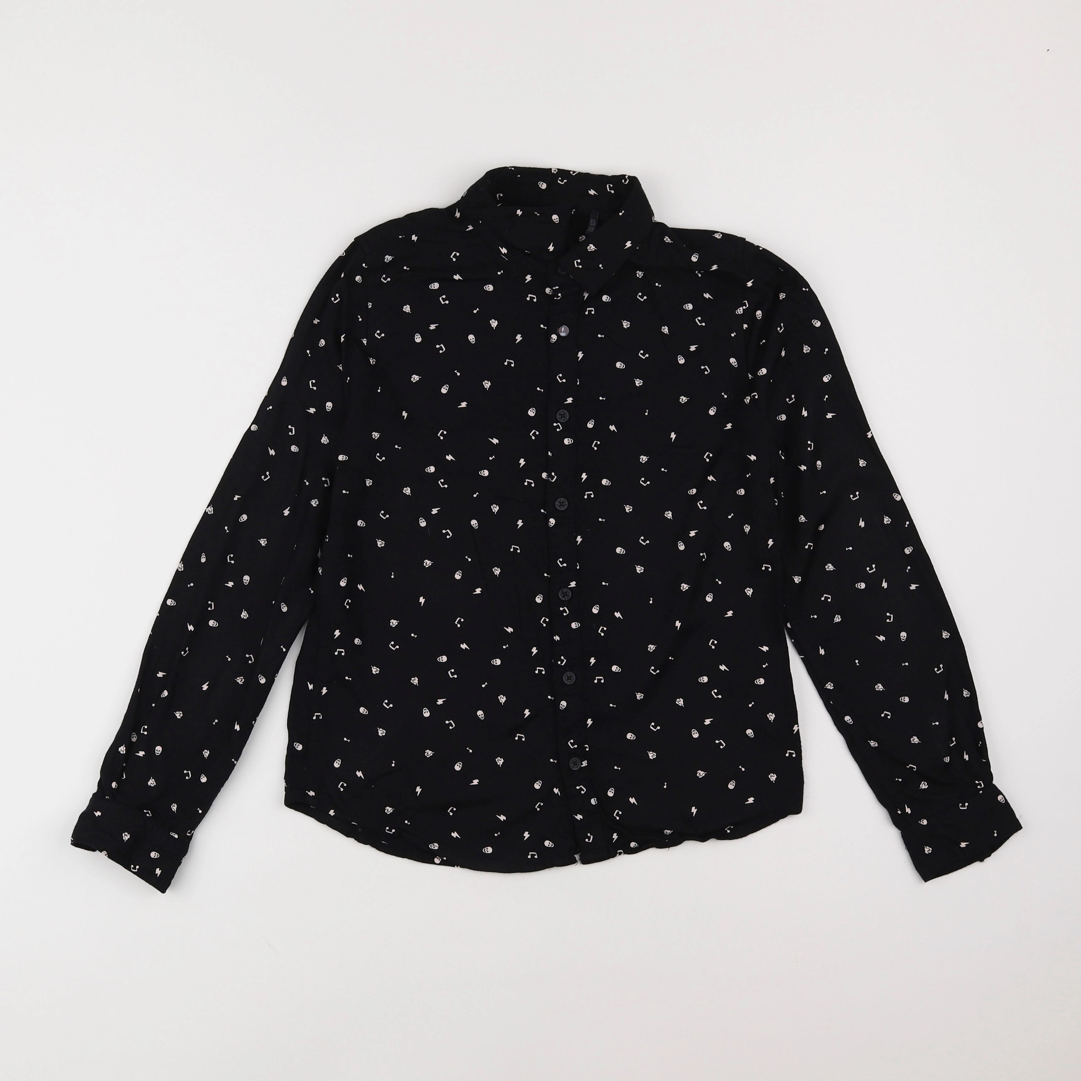 IKKS - chemise noir - 10 ans