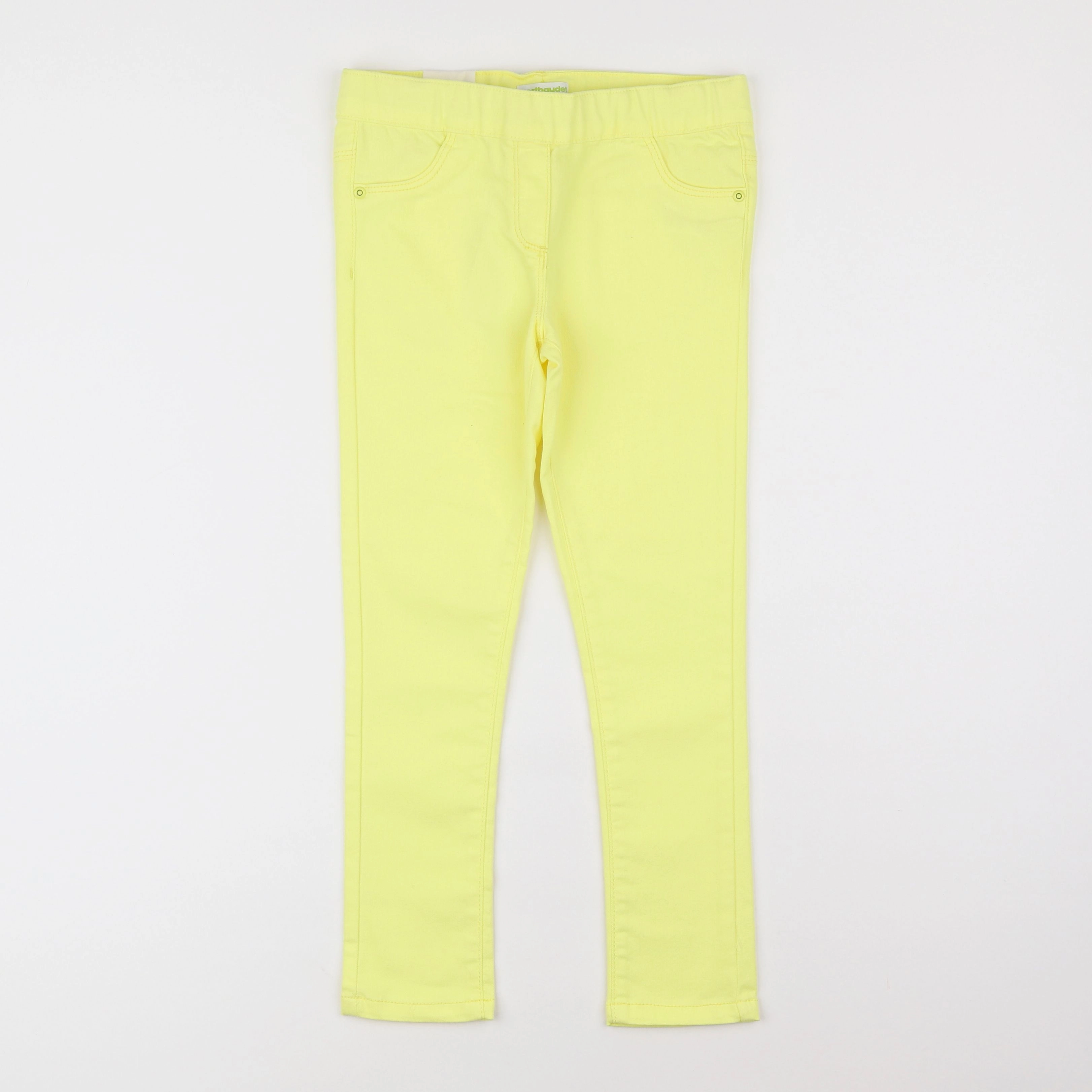 Vertbaudet - jegging jaune fluo - 8 ans