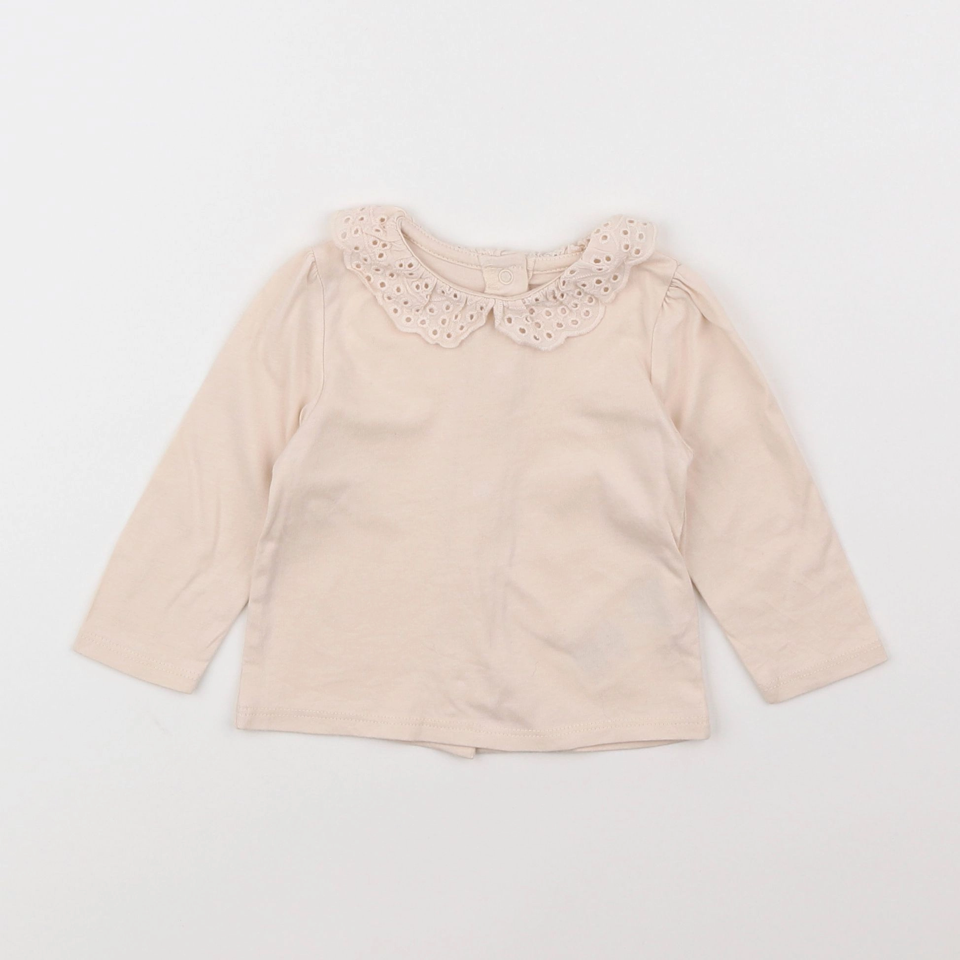 Vertbaudet - tee-shirt beige - 3 mois