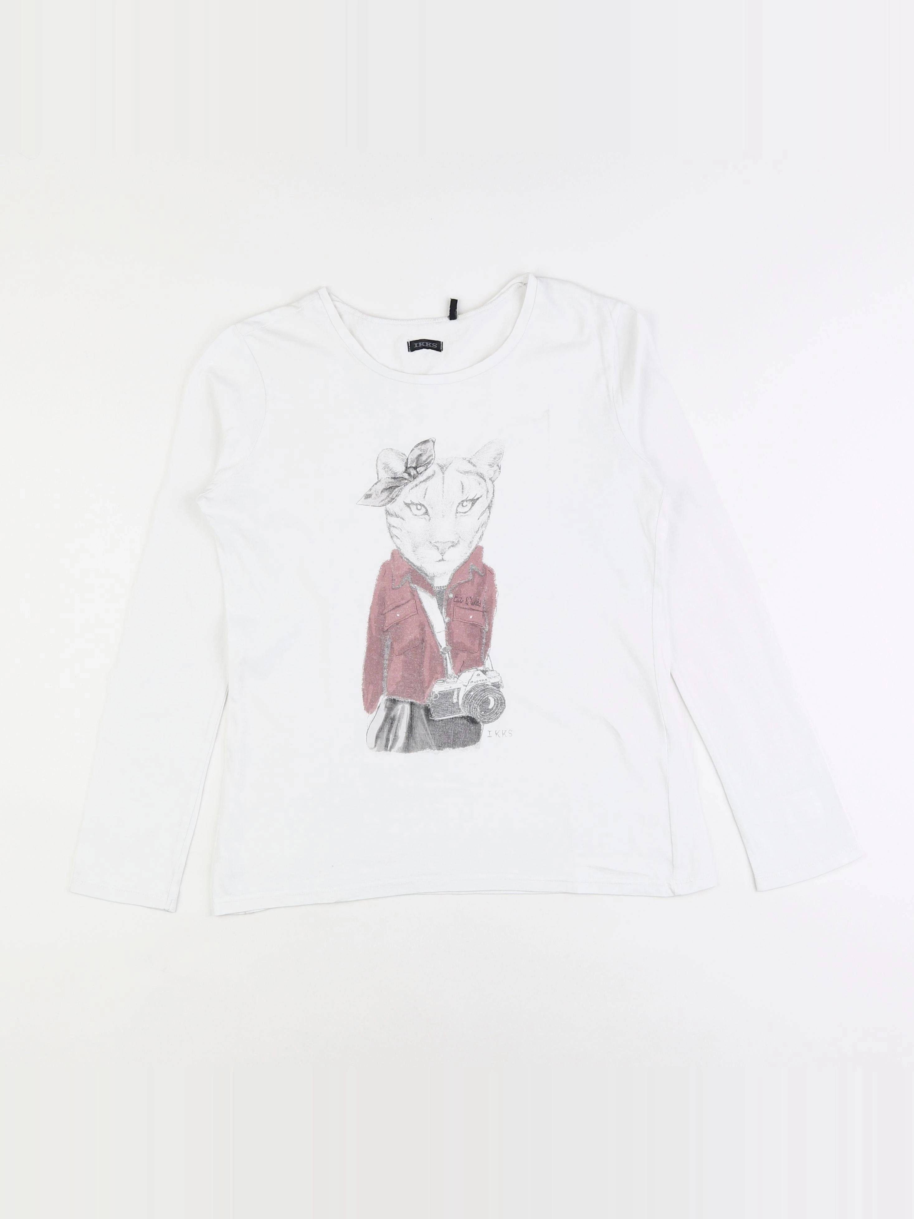 IKKS - tee-shirt blanc - 12 ans