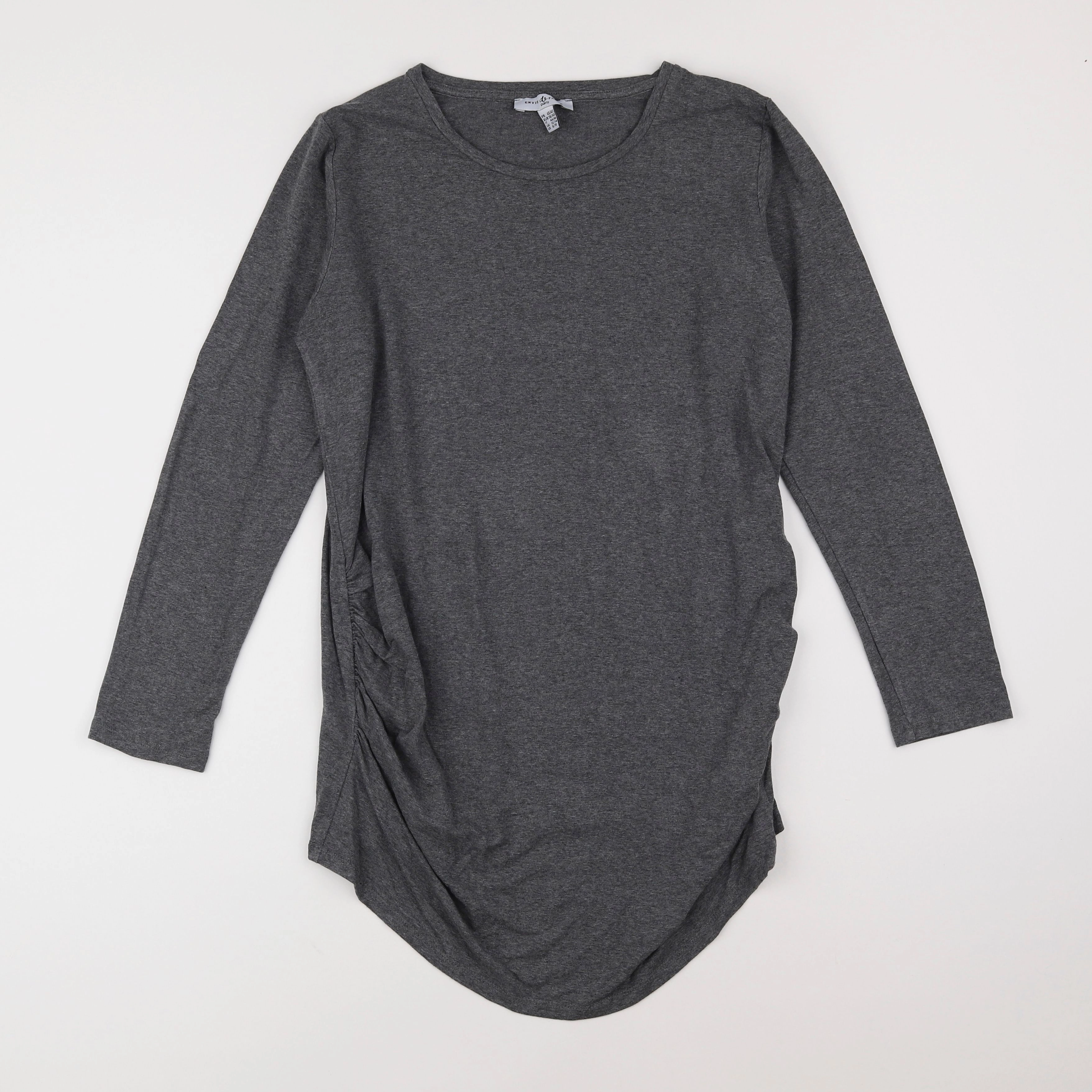 Envie de fraise - tee-shirt grossesse gris - 40 à 42