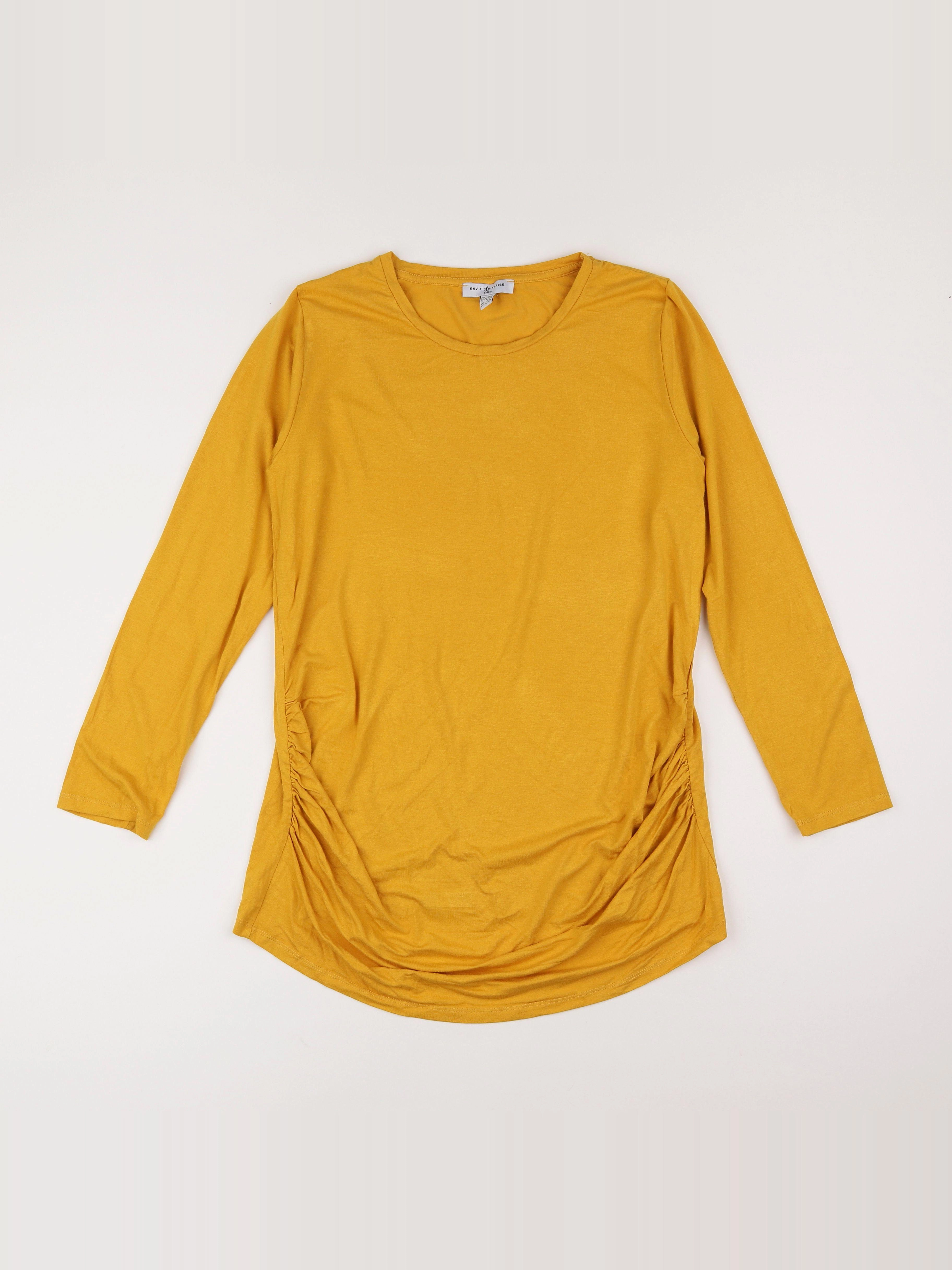 Envie de fraise - tee-shirt grossesse jaune - 40 à 42