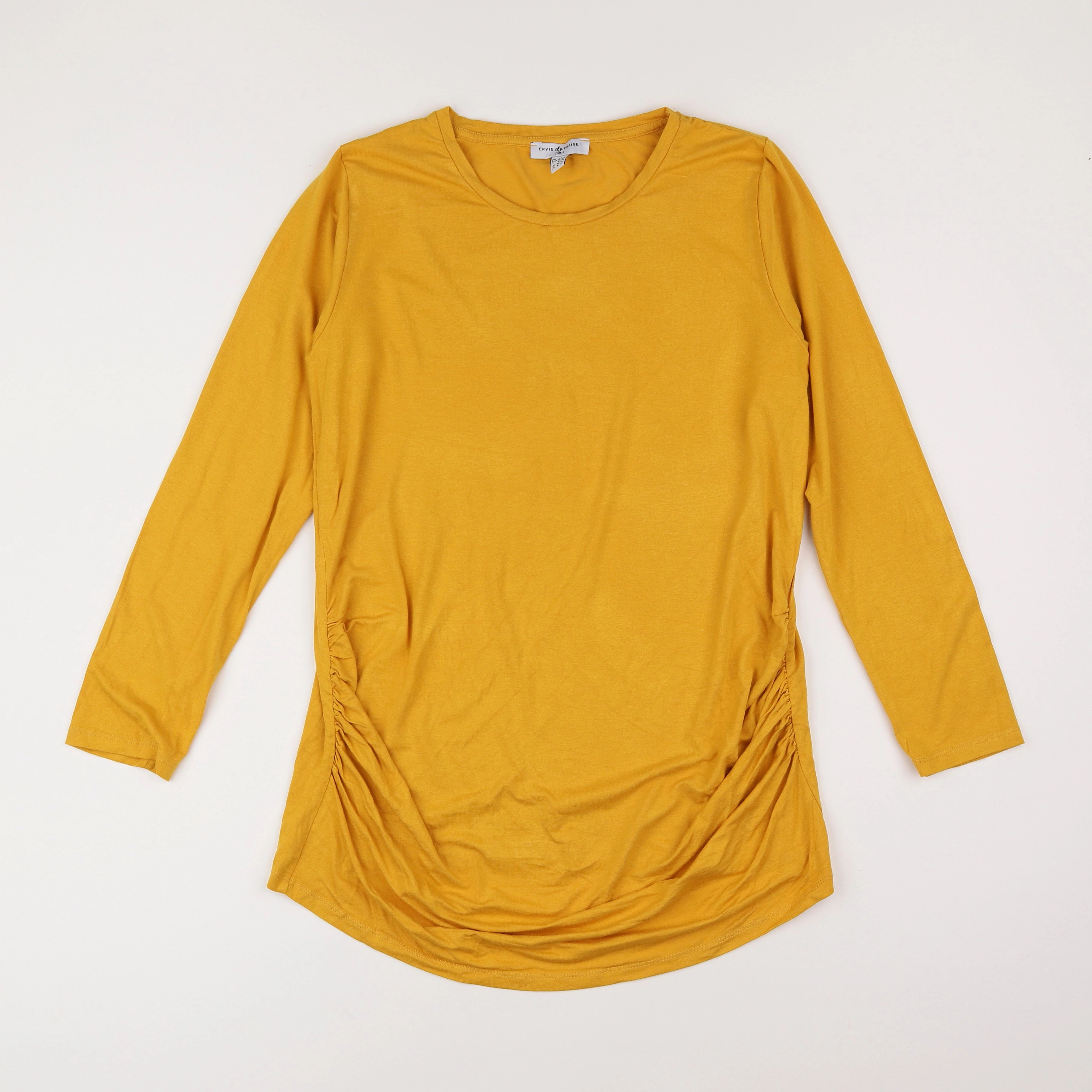Envie de fraise - tee-shirt grossesse jaune - 40 à 42
