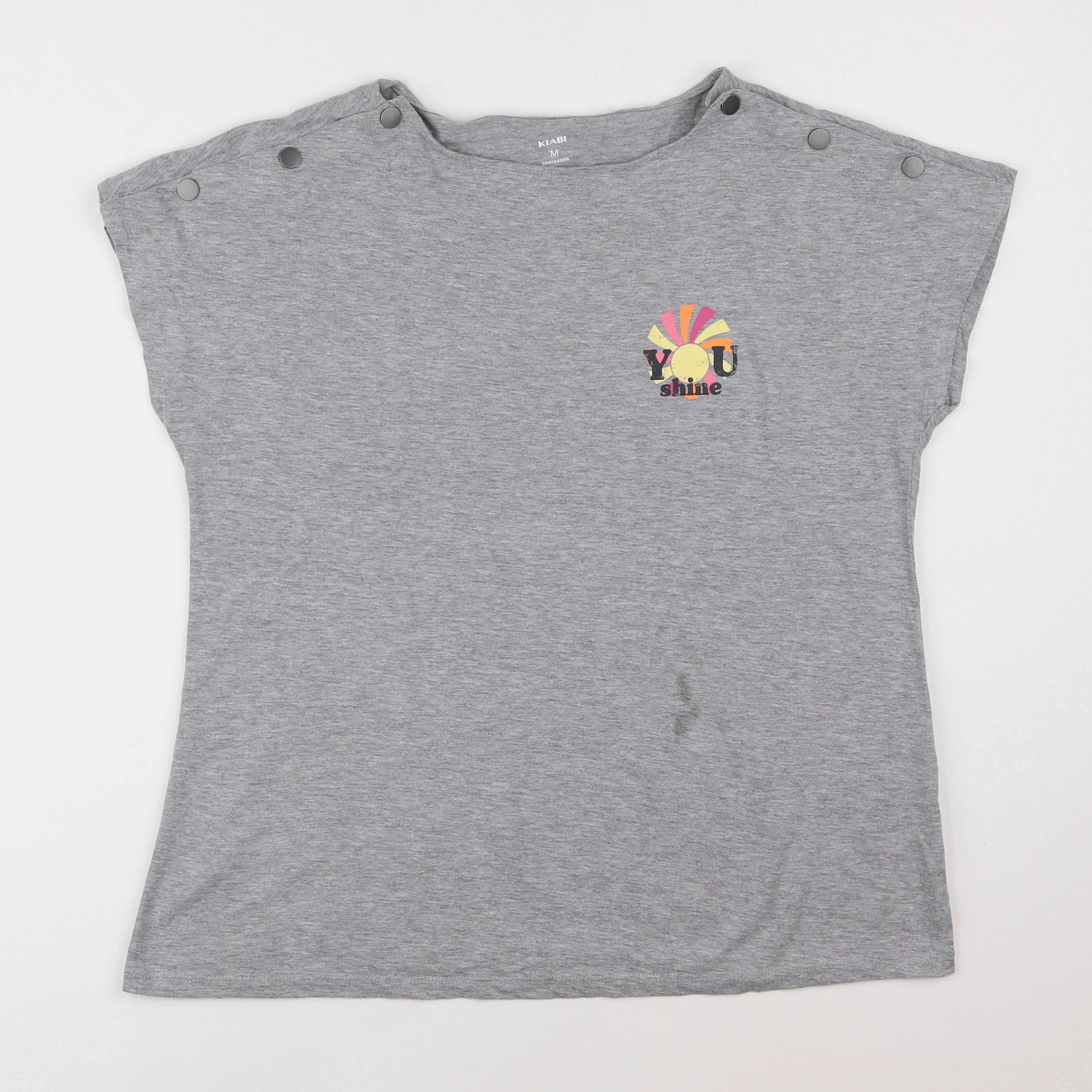 Kiabi - tee-shirt grossesse gris - 38
