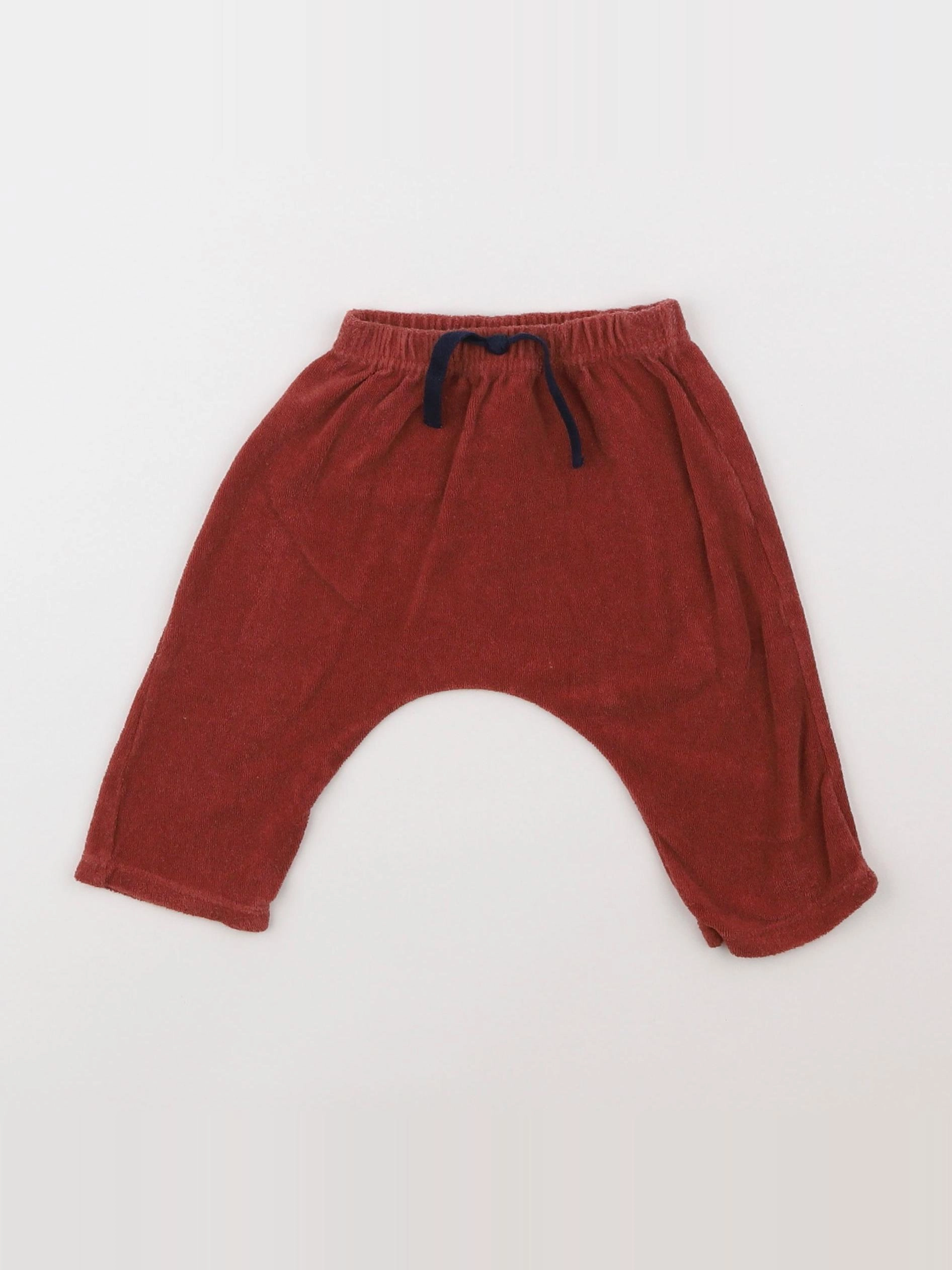Petit Bateau - sarouel rouge - 6 mois