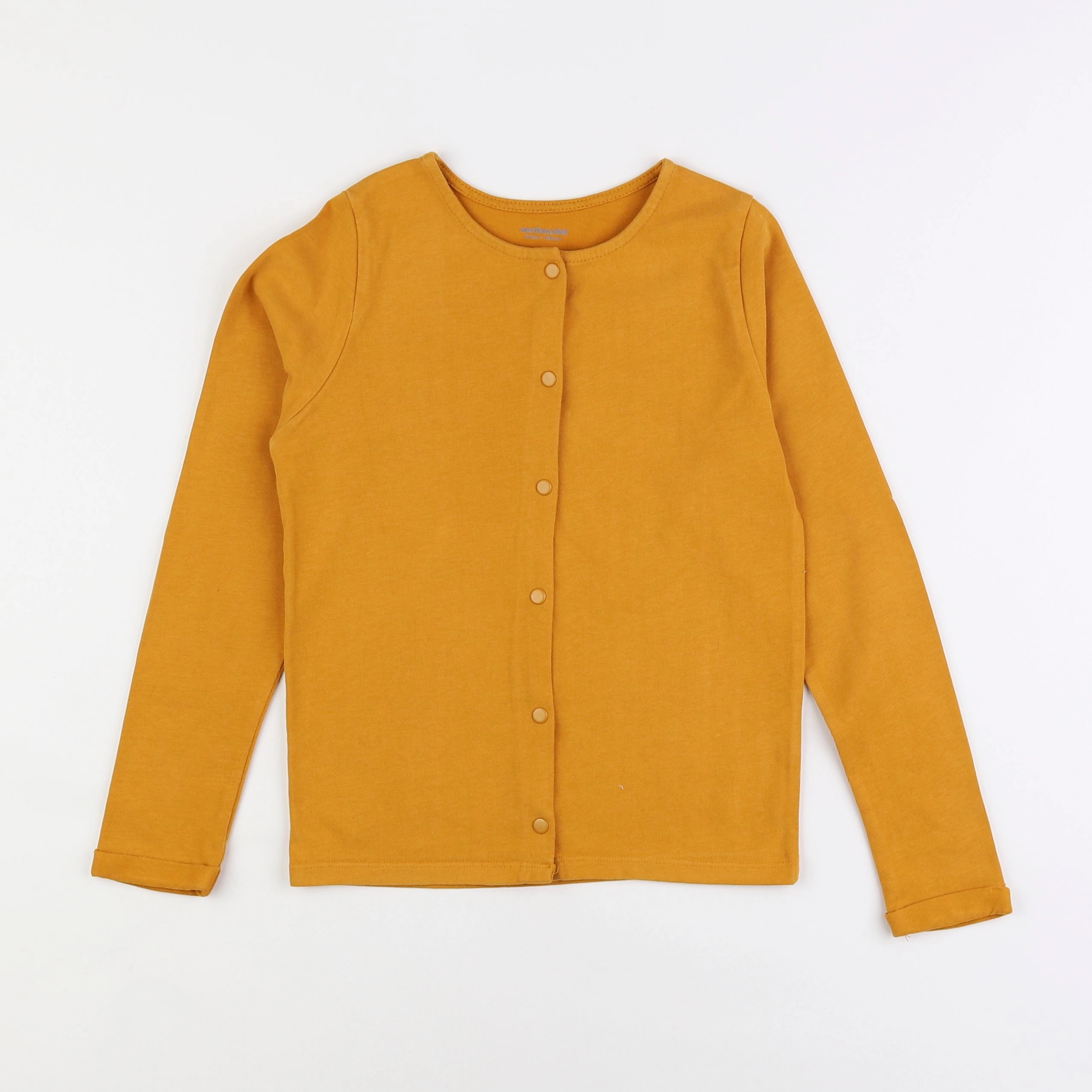 Vertbaudet - sweat jaune - 8 ans