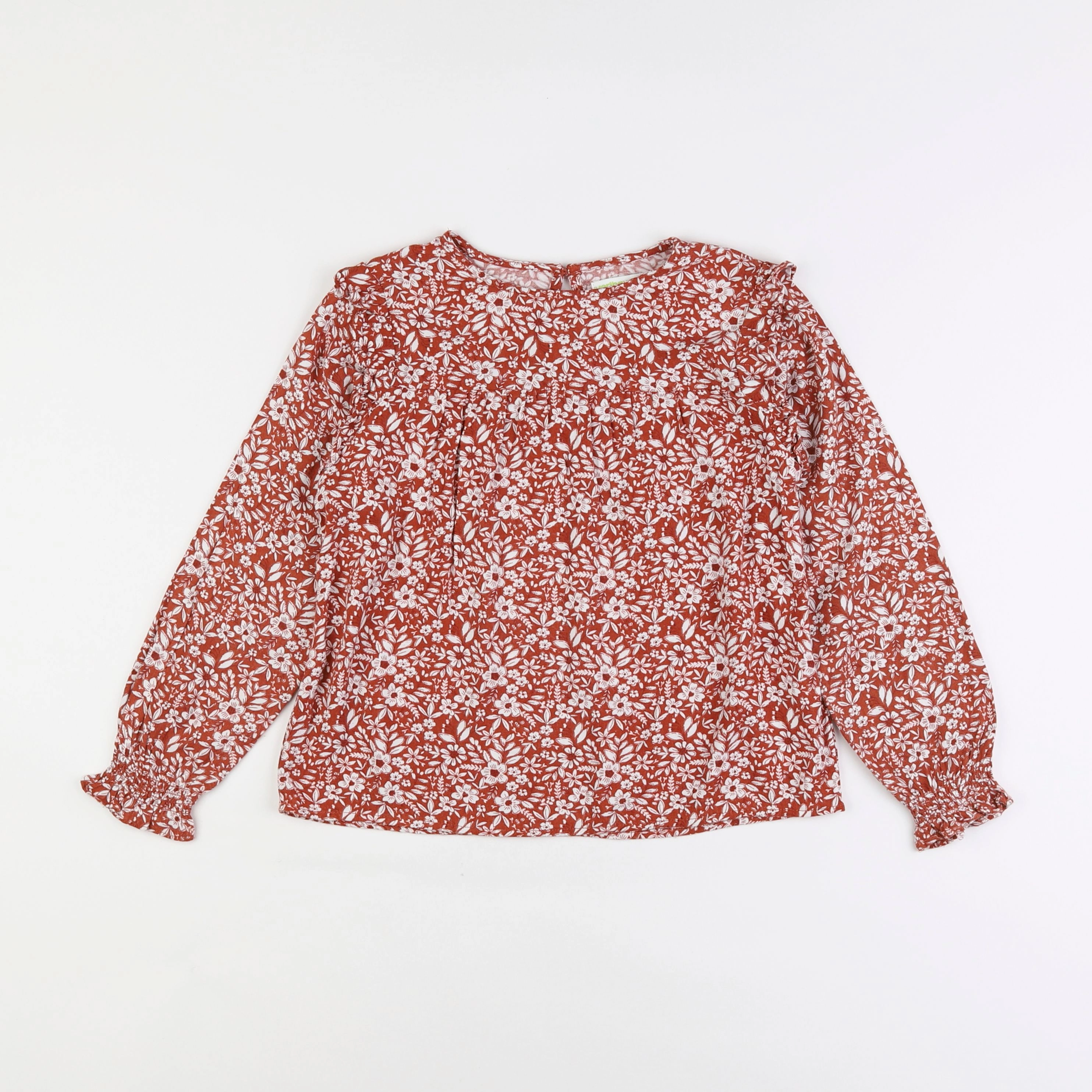 Vertbaudet - blouse marron - 8 ans