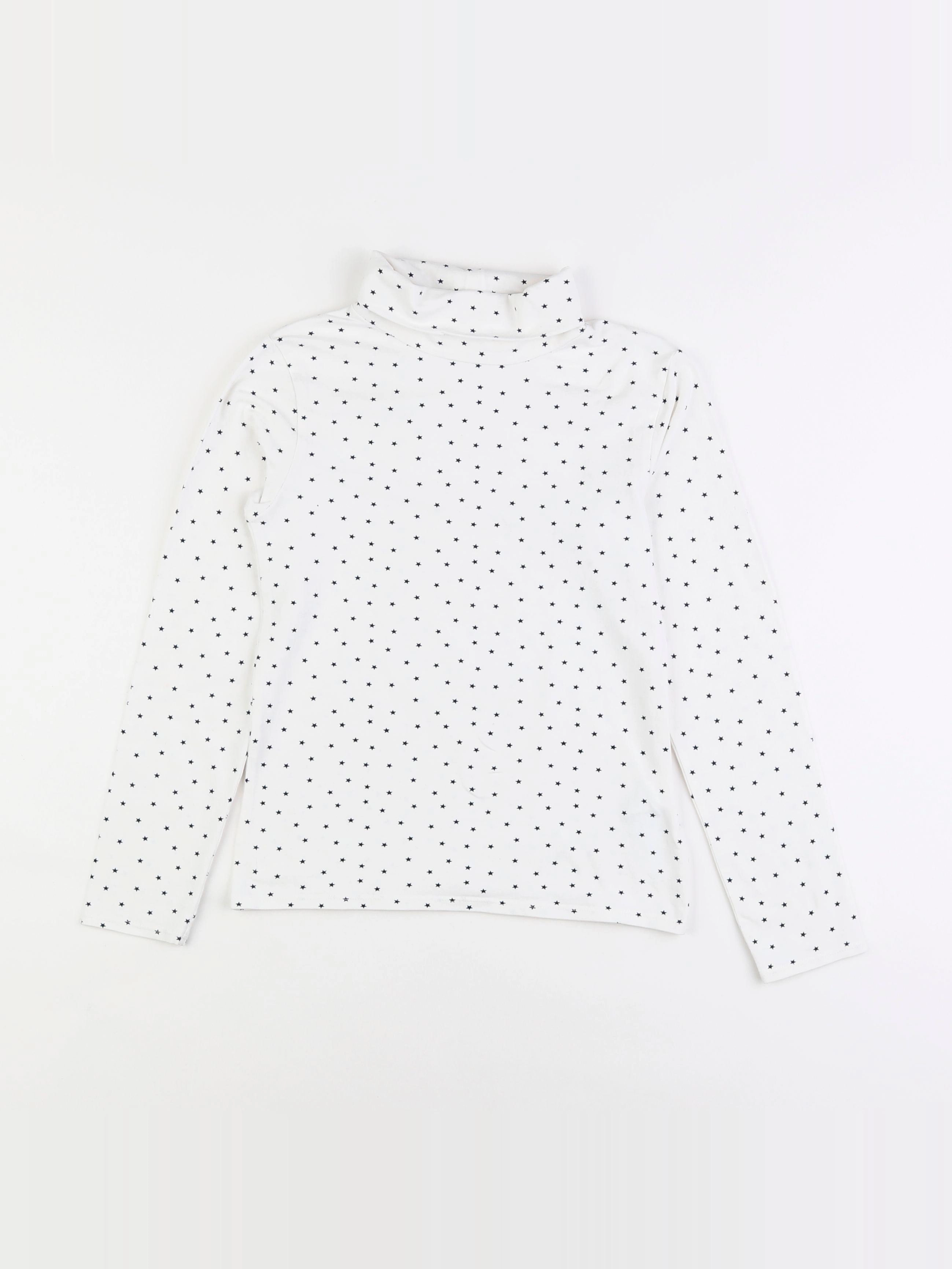 Vertbaudet - sous-pull blanc - 8 ans