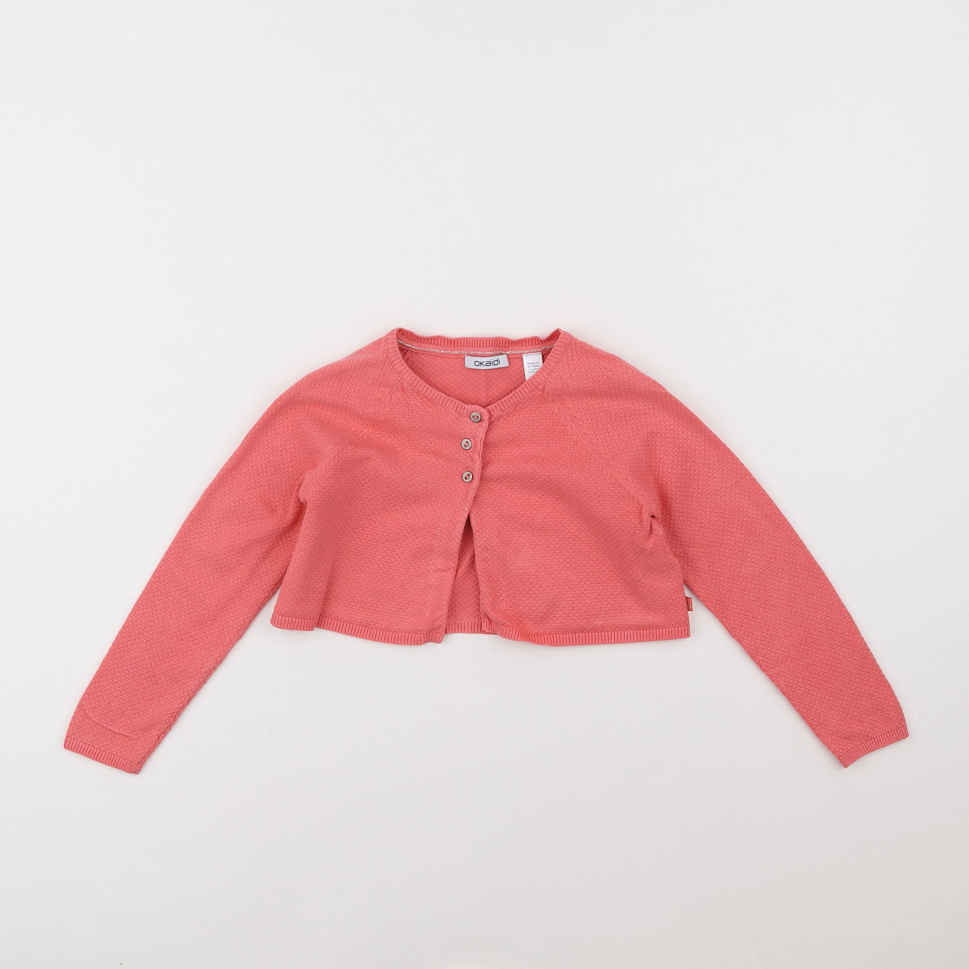 Okaidi - gilet rose - 5 ans