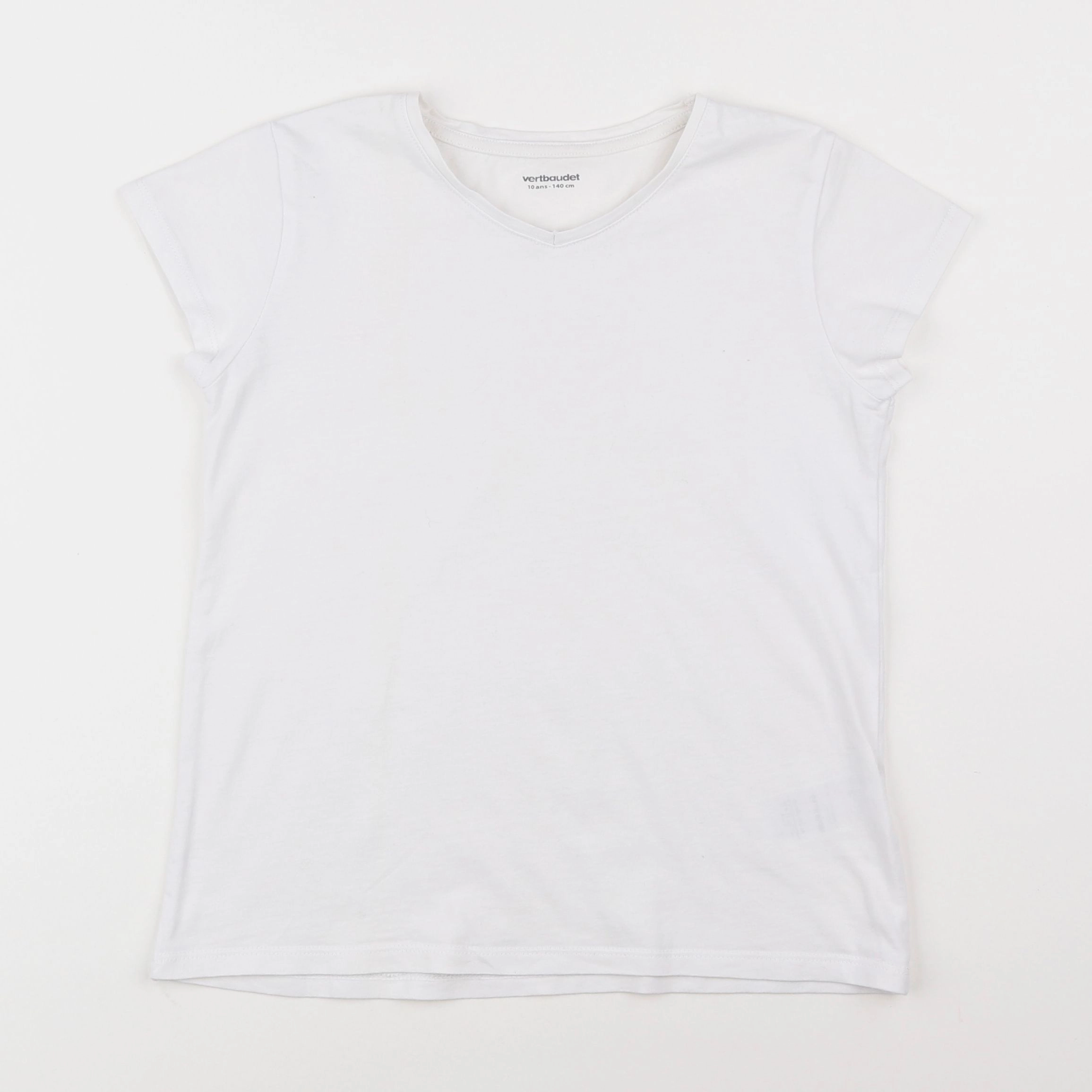 Vertbaudet - tee-shirt blanc - 10 ans