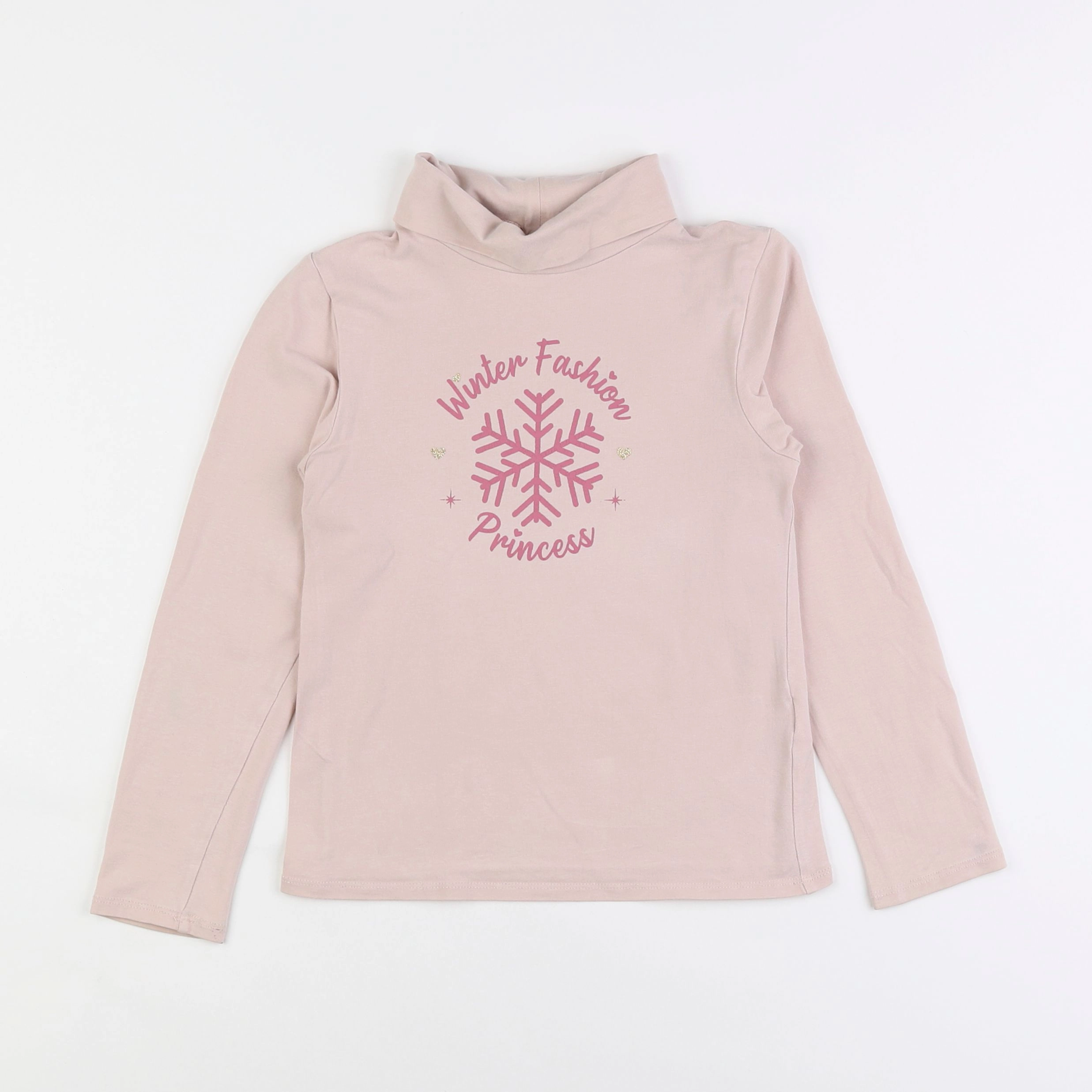 Vertbaudet - sous-pull rose - 8 ans