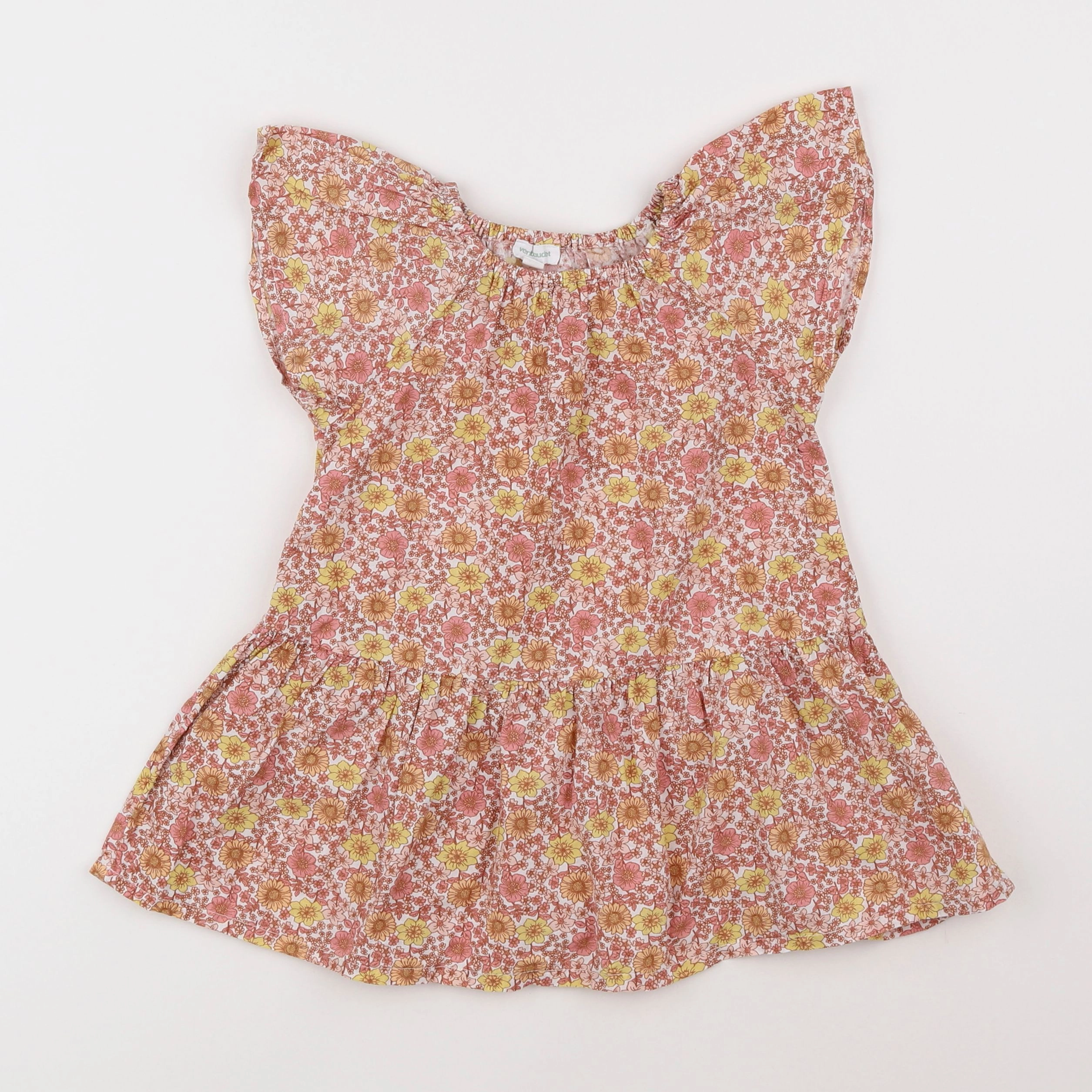 Vertbaudet - robe jaune - 2 ans