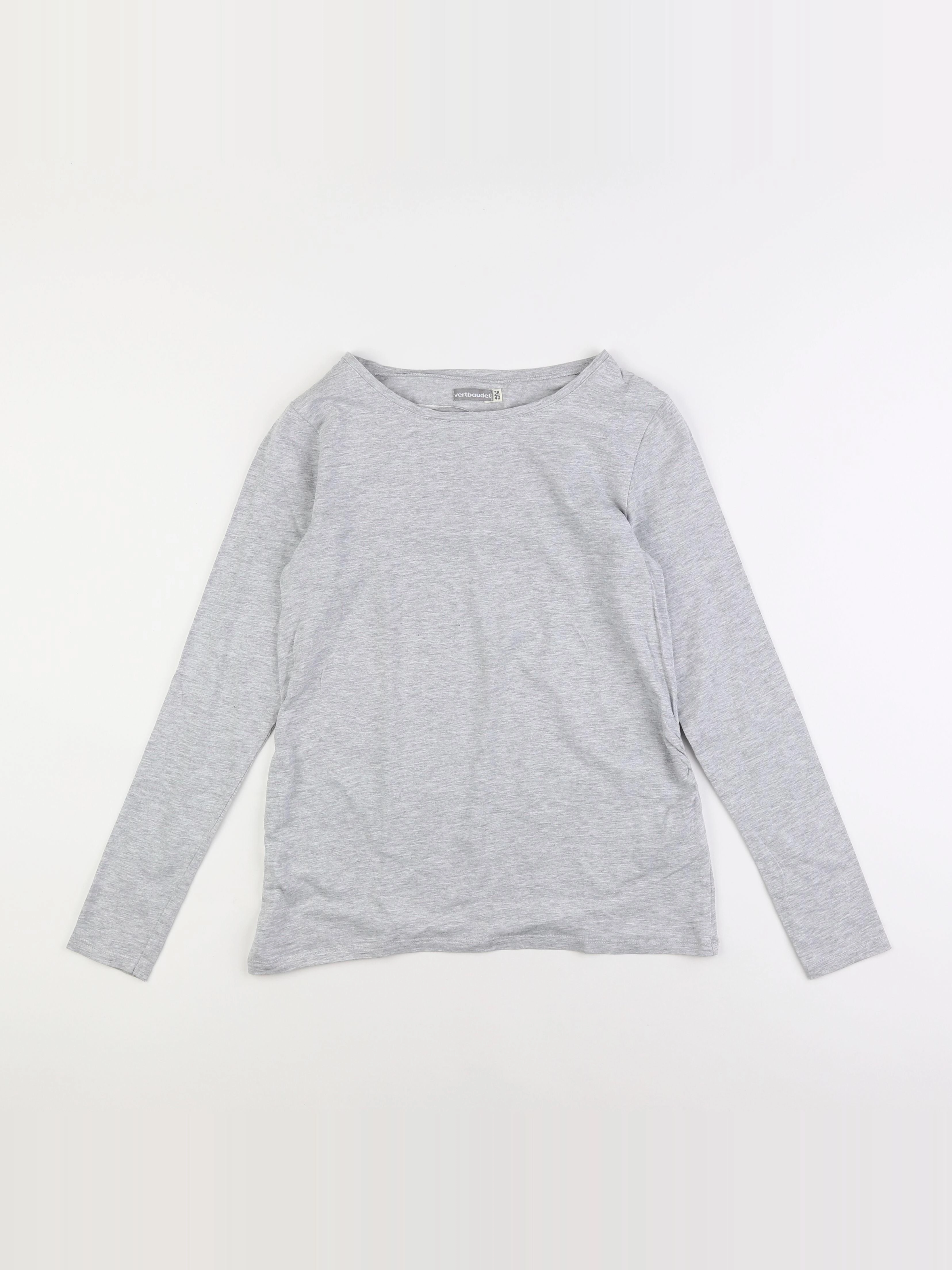 Vertbaudet - tee-shirt grossesse gris - 38 à 40