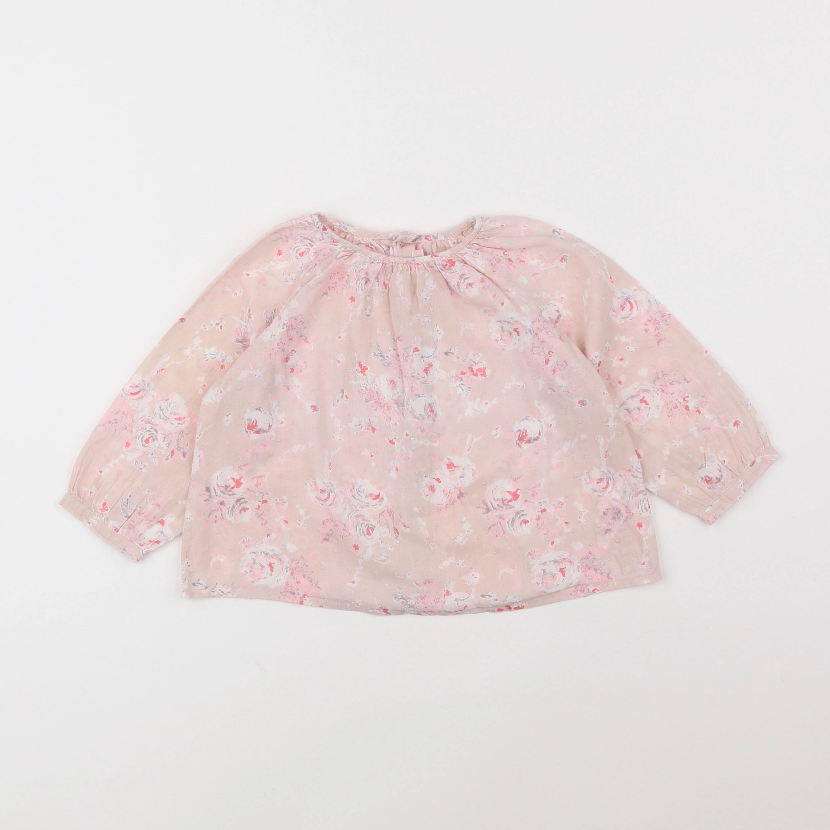 Bonpoint - blouse rose - 2 ans