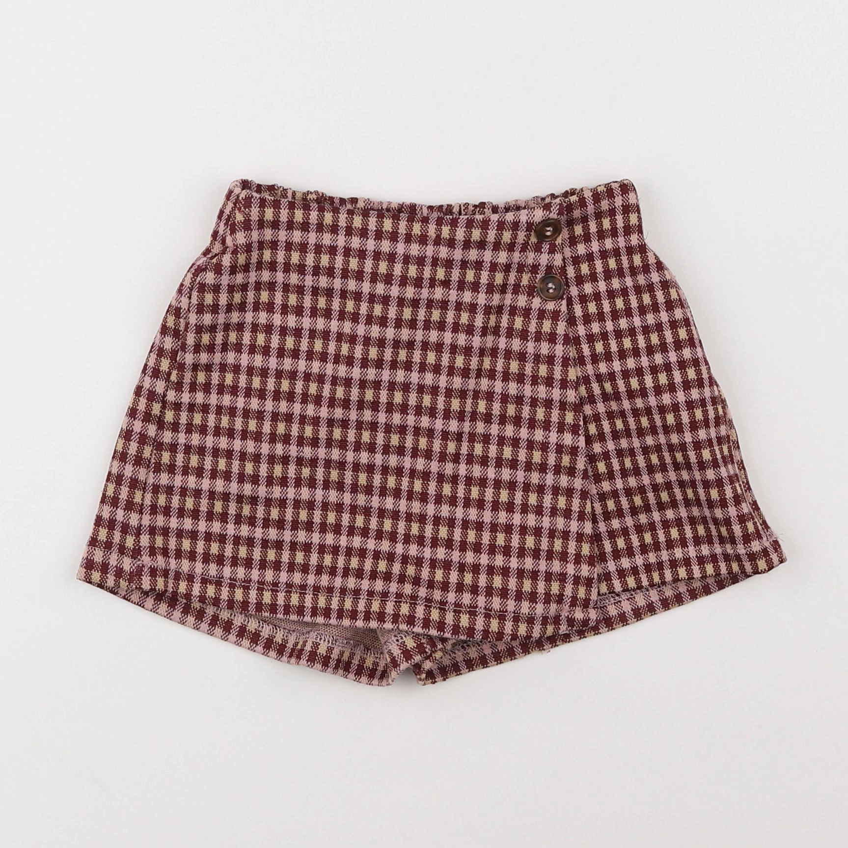 Zara - jupe short rouge - 2/3 ans