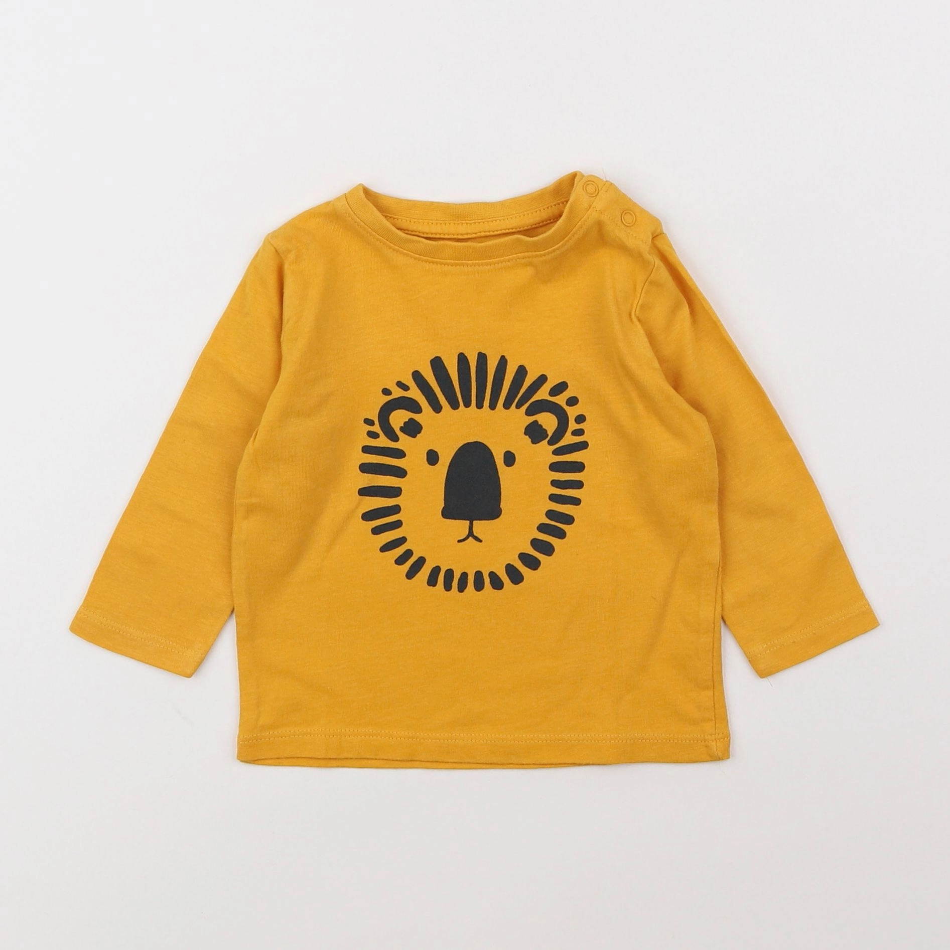 Vertbaudet - tee-shirt jaune - 6 mois