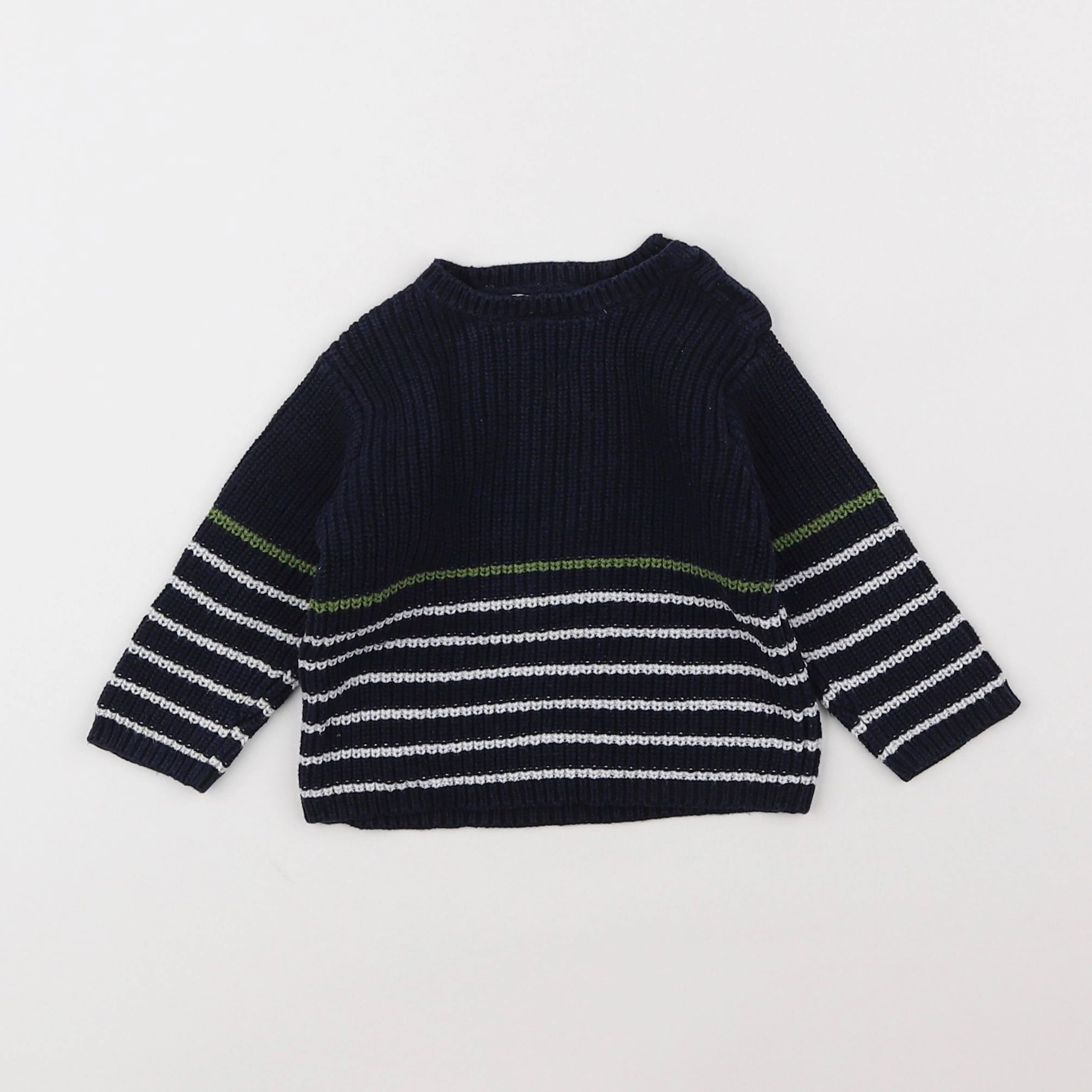 Boutchou - pull bleu - 6 mois