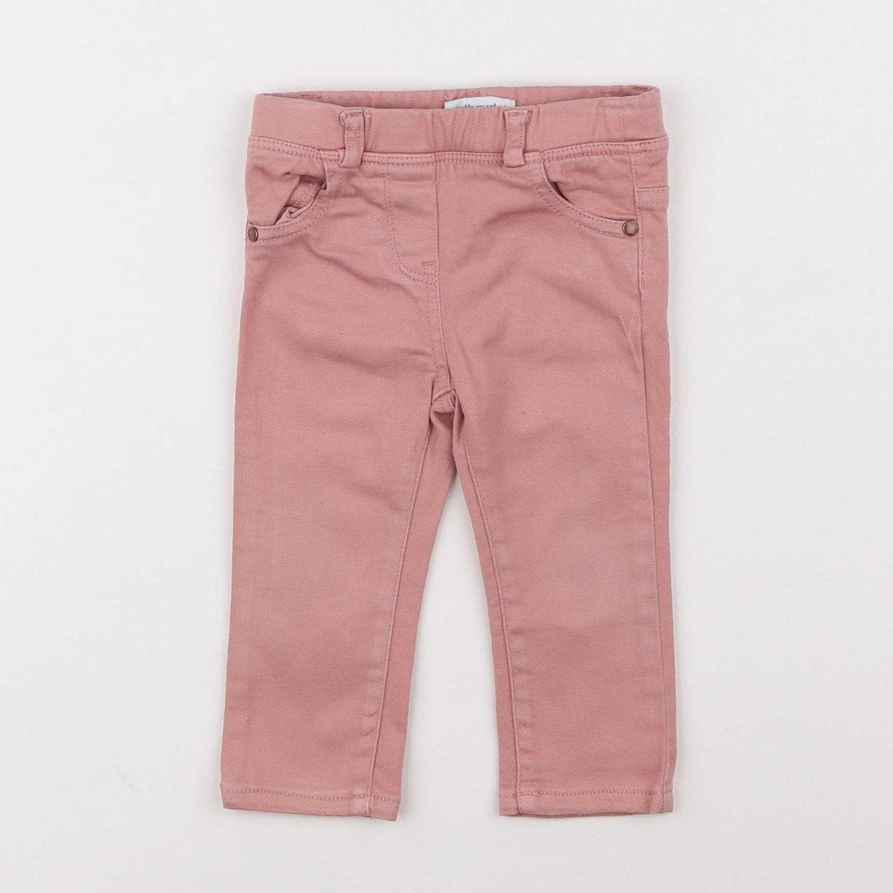 Vertbaudet - pantalon rose - 12 mois