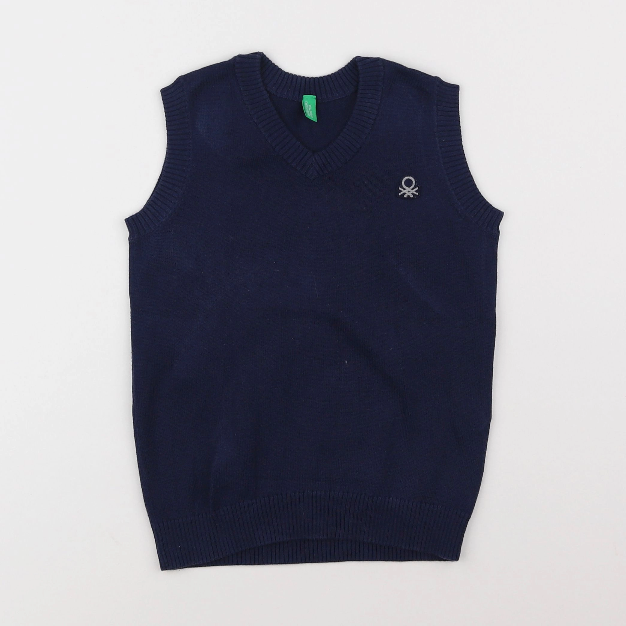 Benetton - pull bleu - 3/4 ans