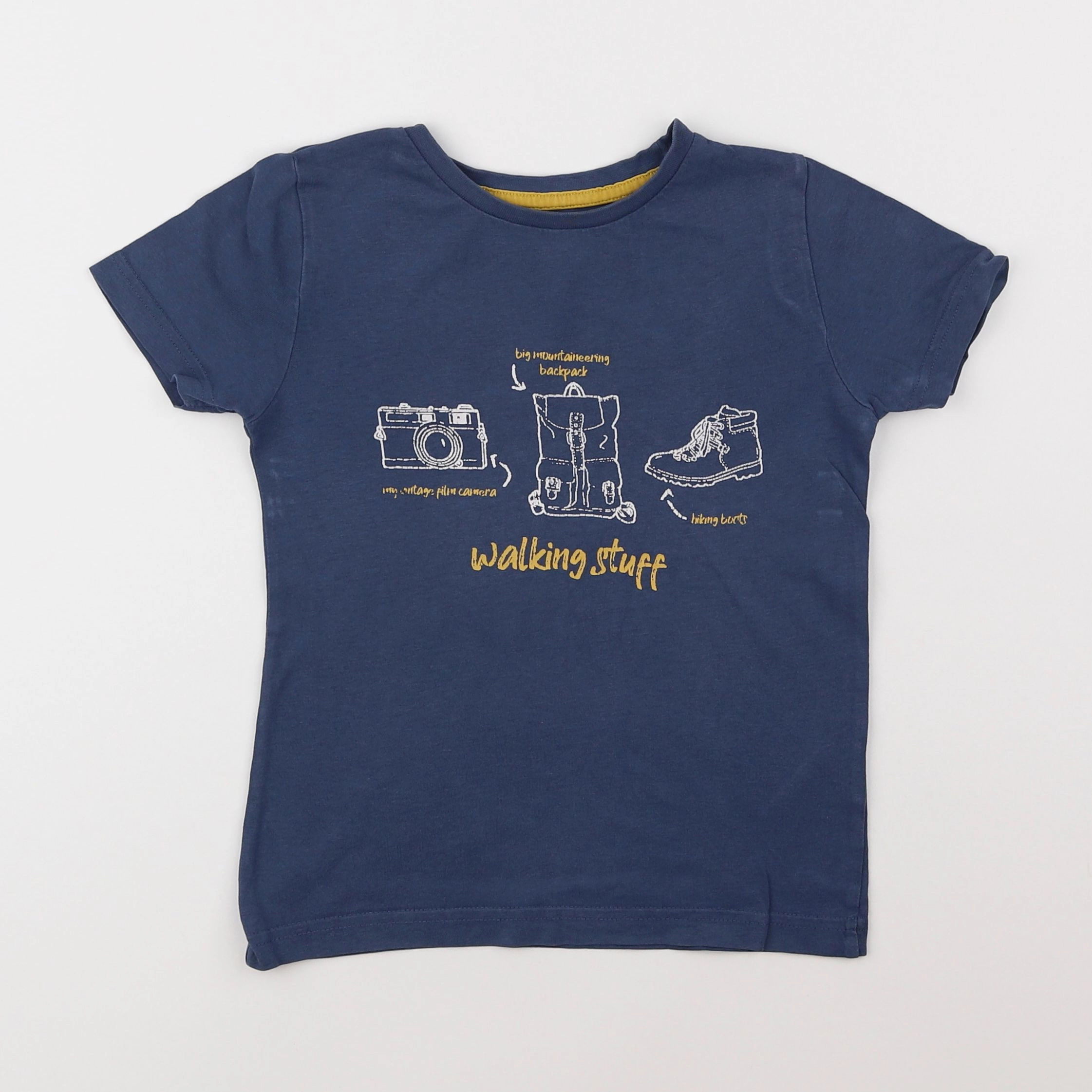 Vertbaudet - tee-shirt bleu - 5 ans