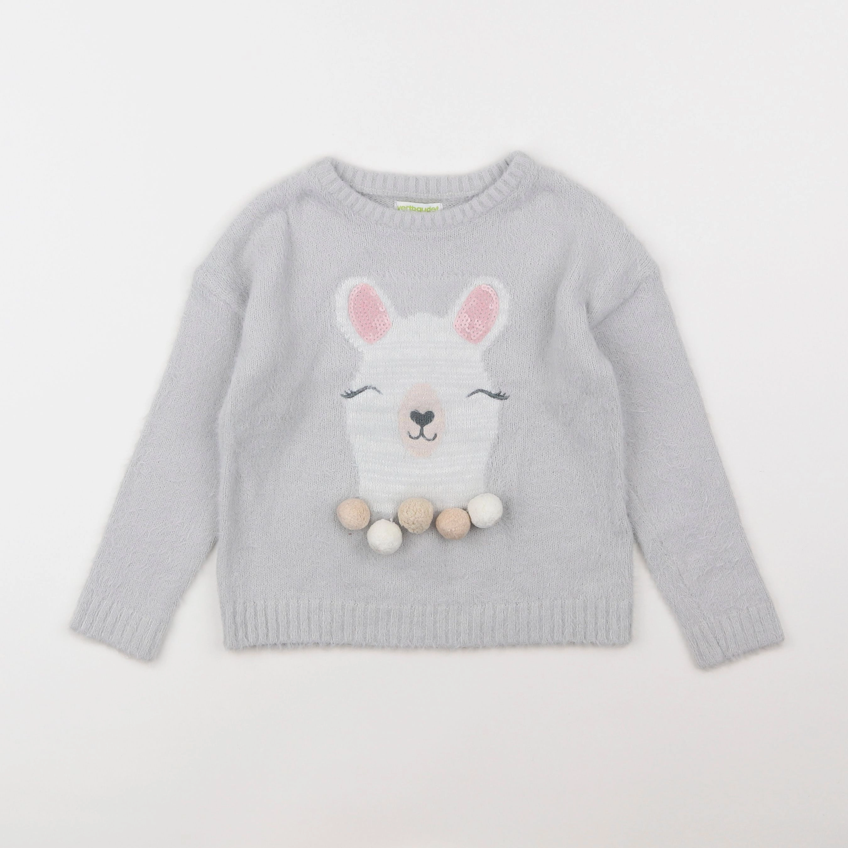 Vertbaudet - pull gris - 5 ans