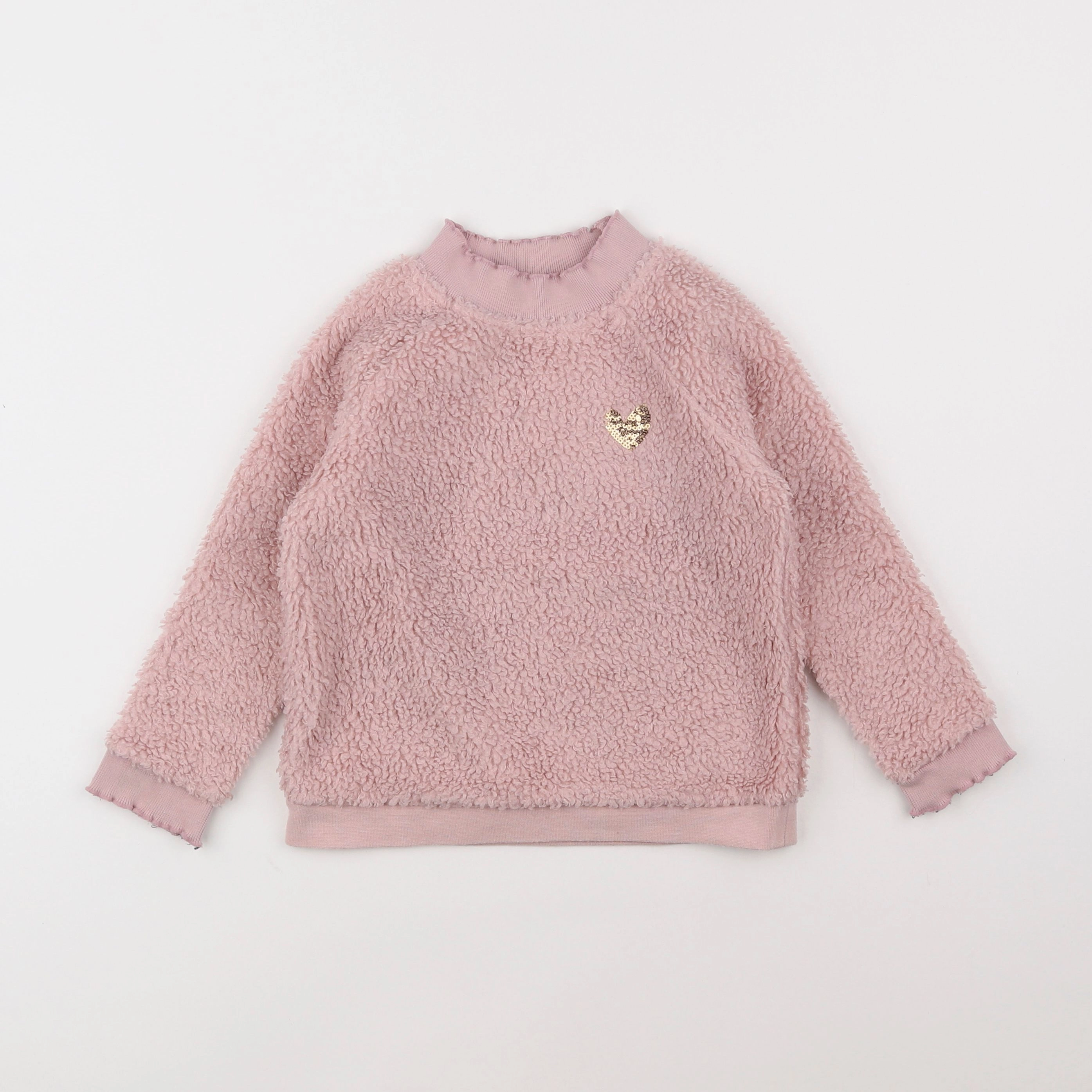 Vertbaudet - sweat rose - 4 ans