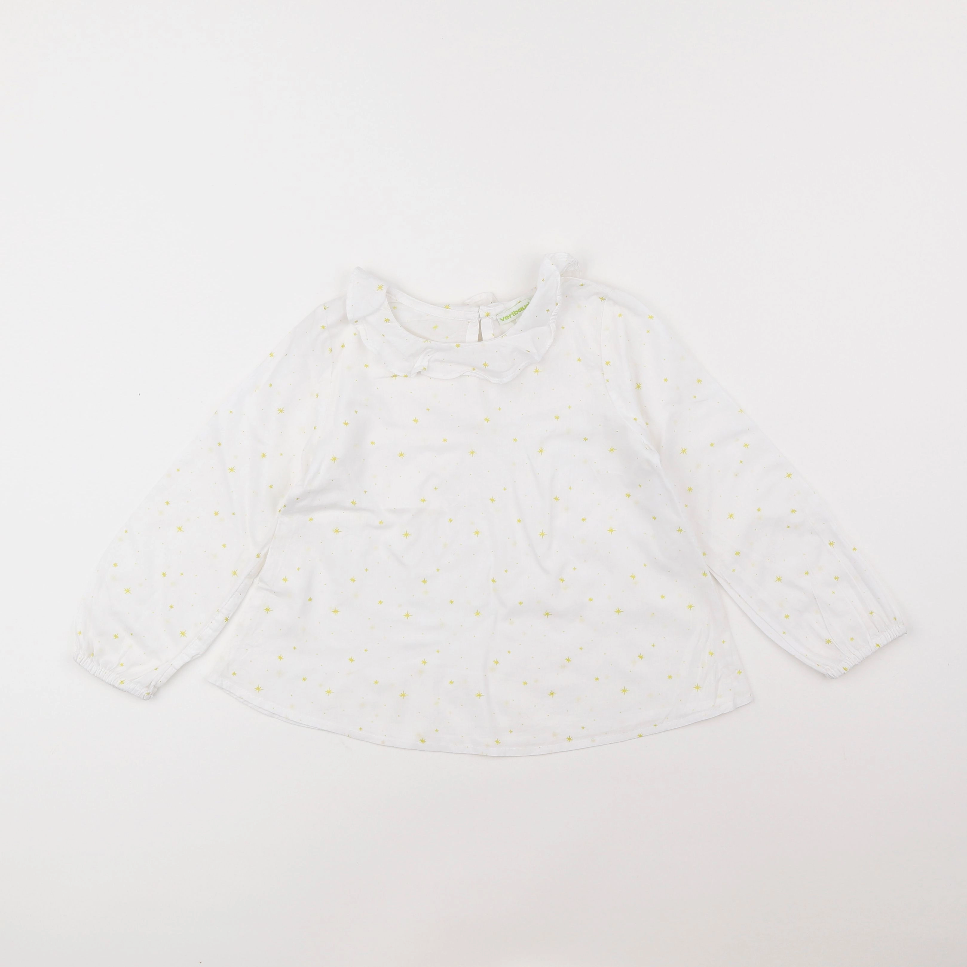 Vertbaudet - blouse blanc, or - 5 ans