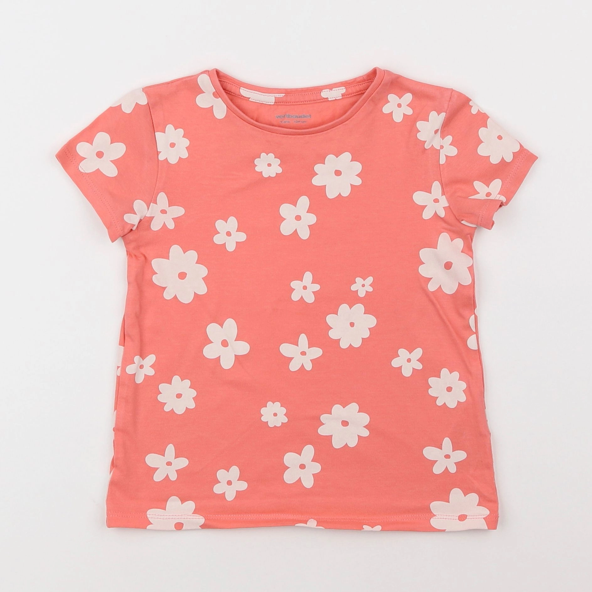 Vertbaudet - tee-shirt rose - 4 ans