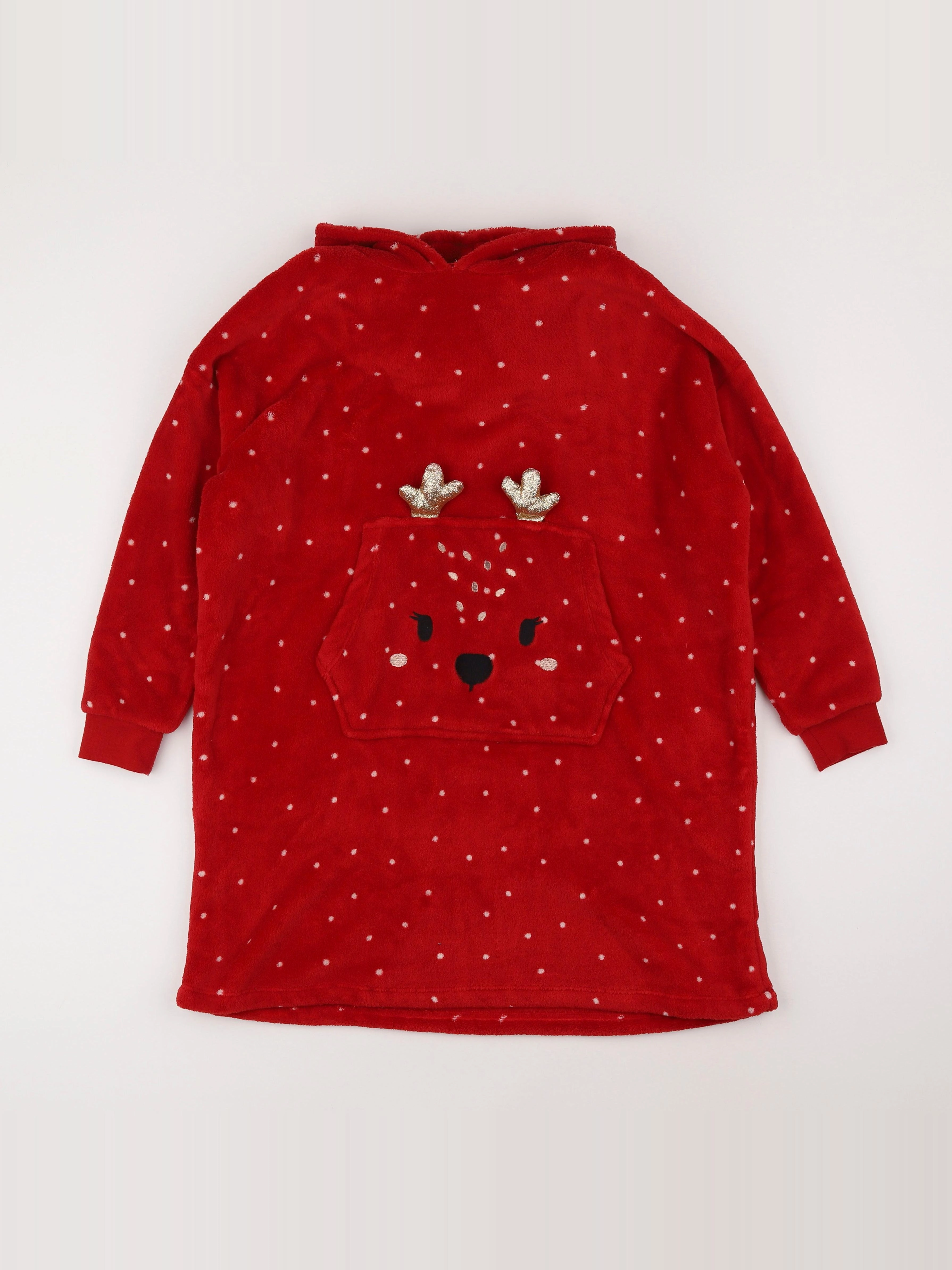 Vertbaudet - sur-pyjama rouge - 10 ans
