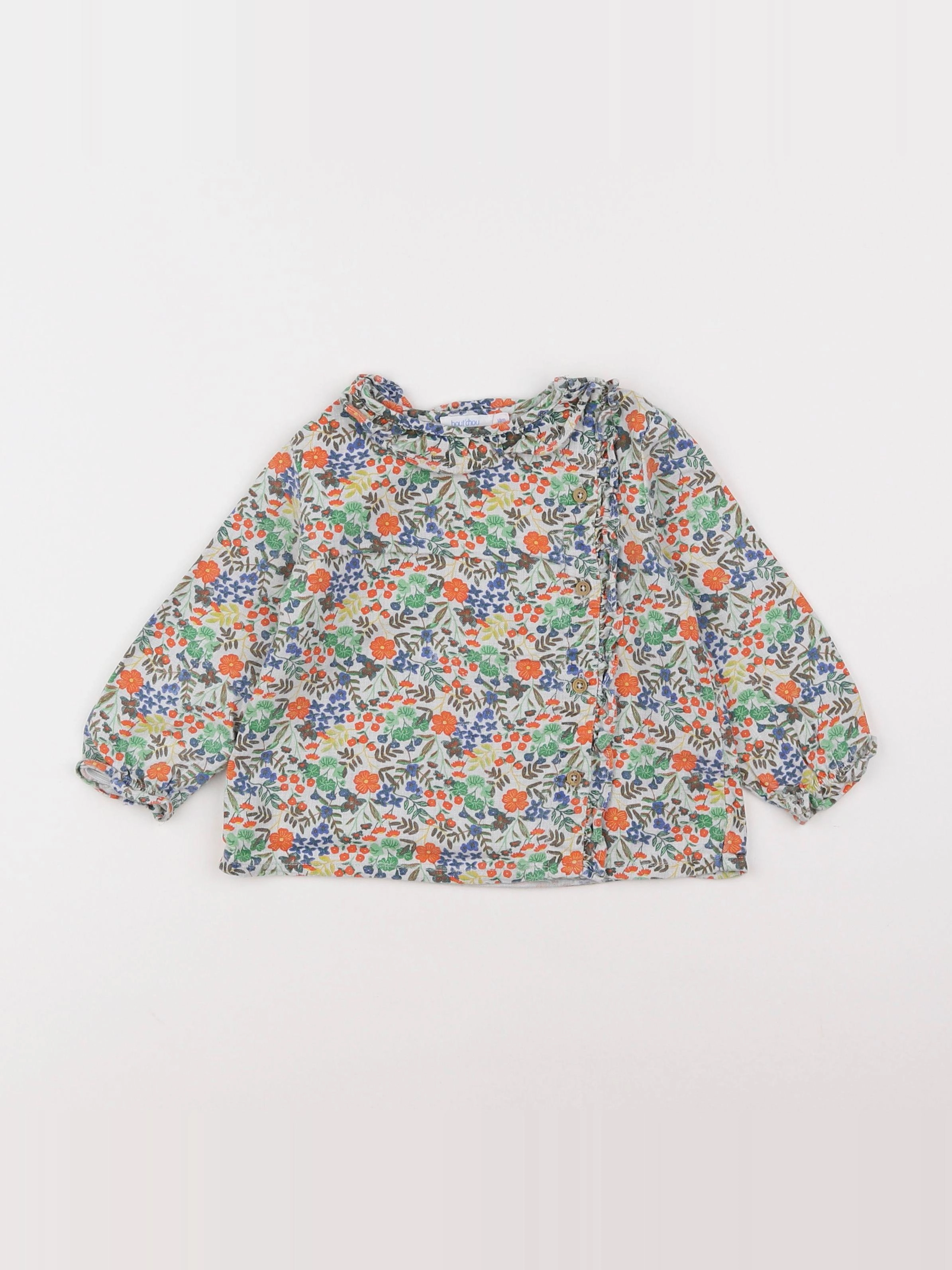 Boutchou - blouse gris - 18 mois