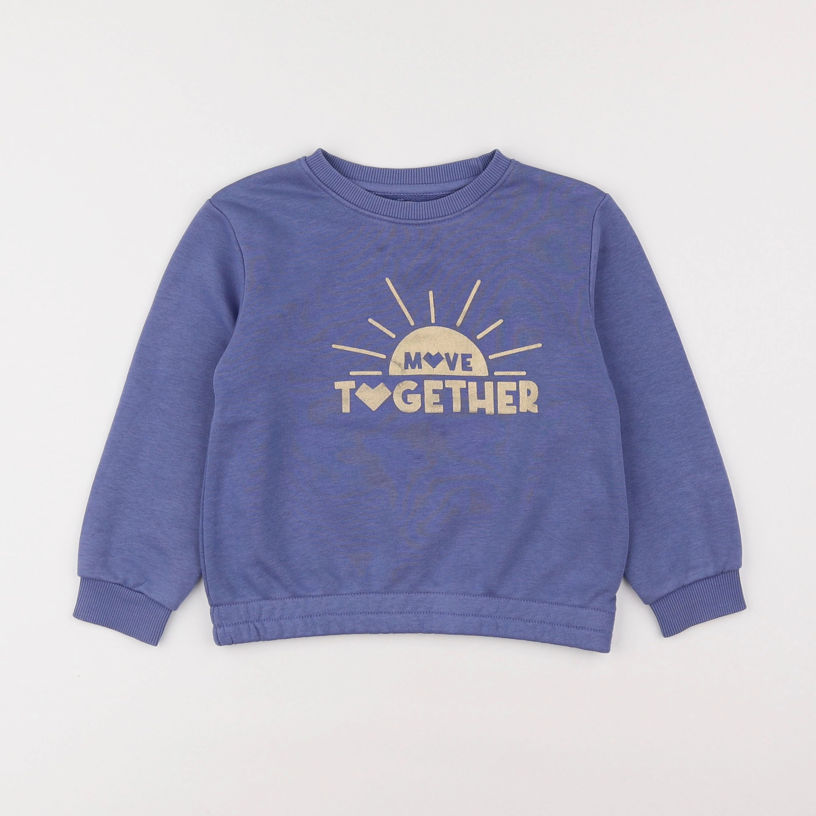 Vertbaudet - sweat bleu - 5 ans