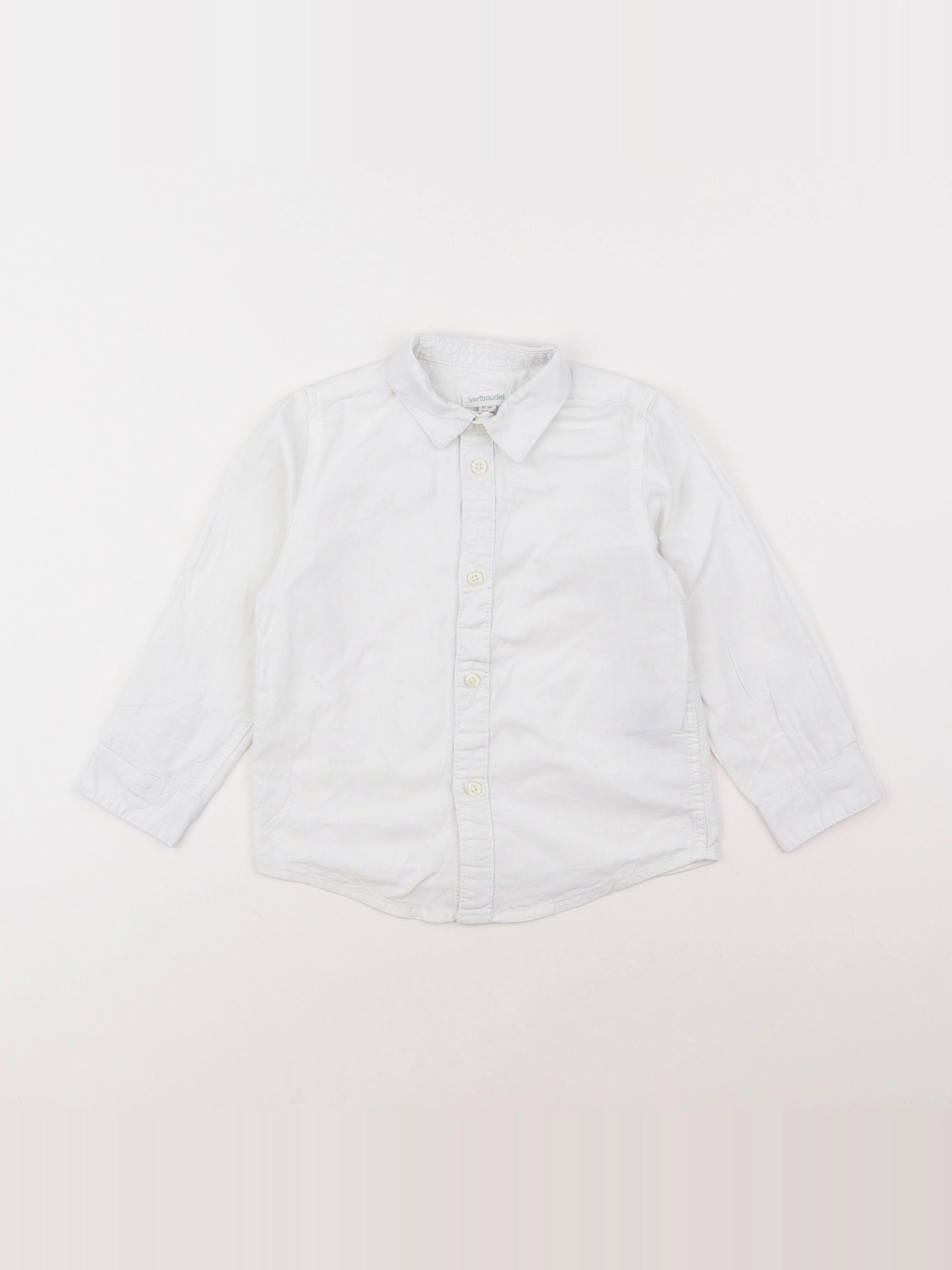 Vertbaudet - chemise blanc - 3 ans