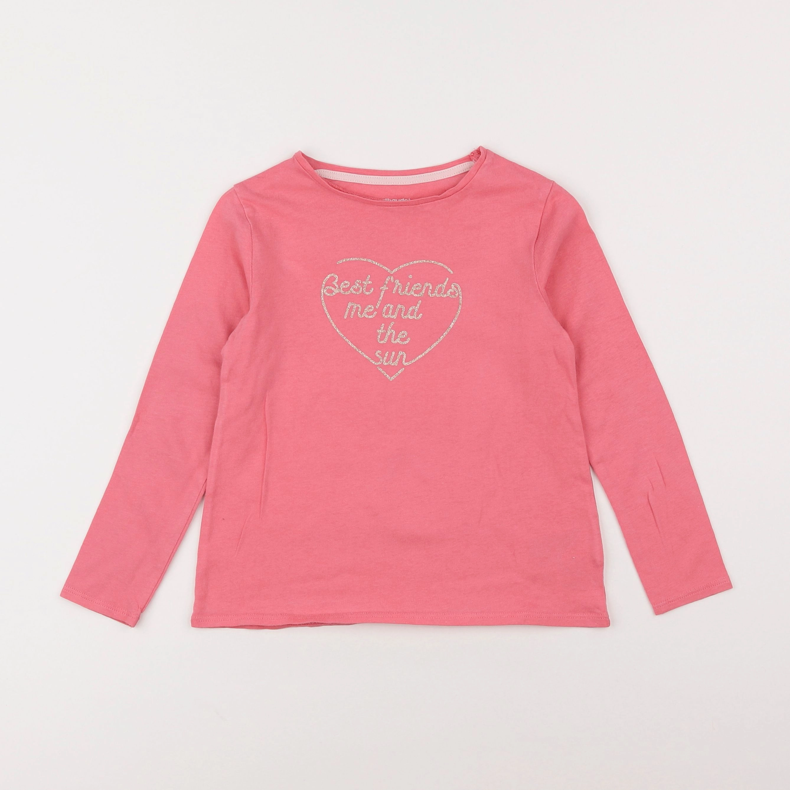 Vertbaudet - tee-shirt rose - 6 ans