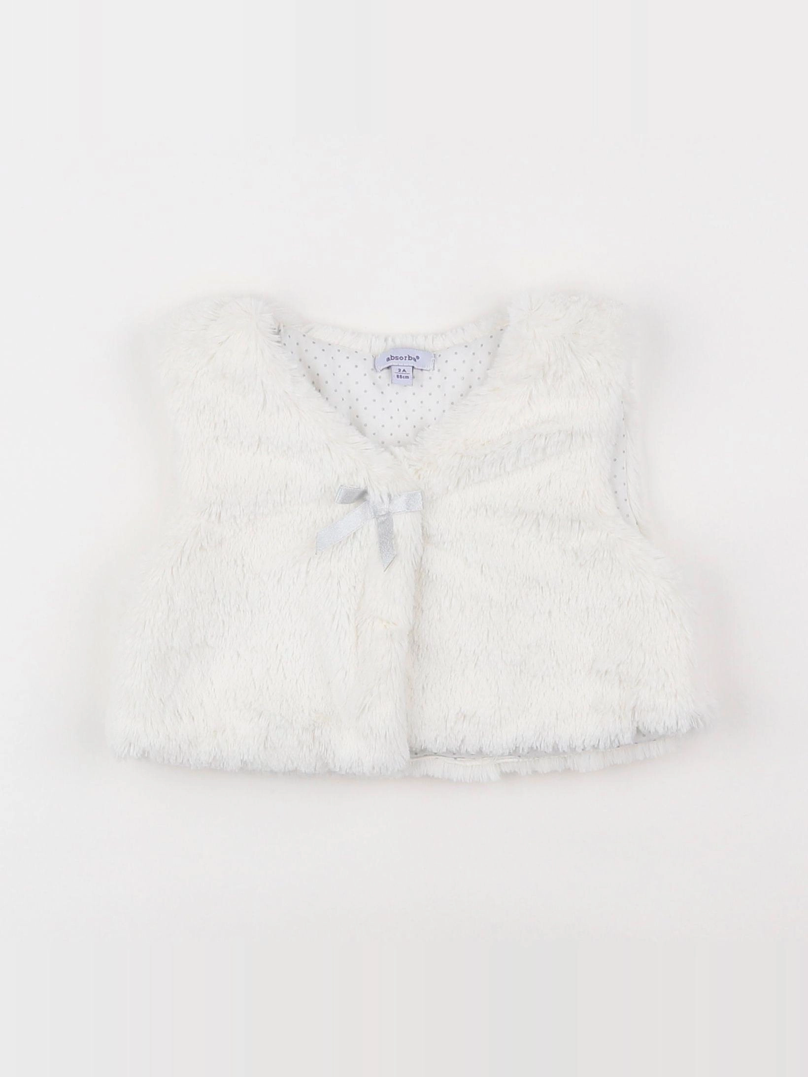 Absorba - gilet blanc - 2 ans