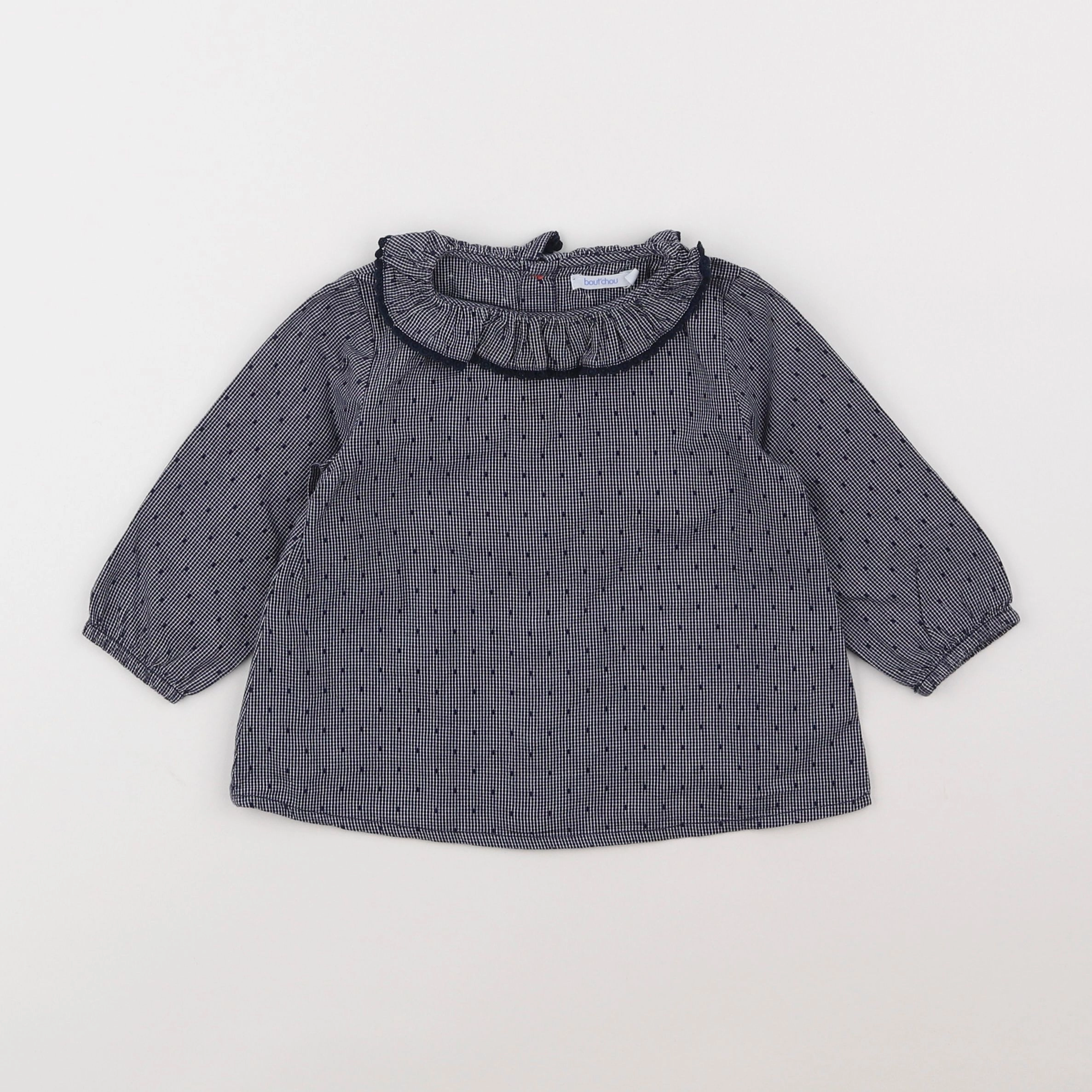 Boutchou - blouse bleu - 18 mois