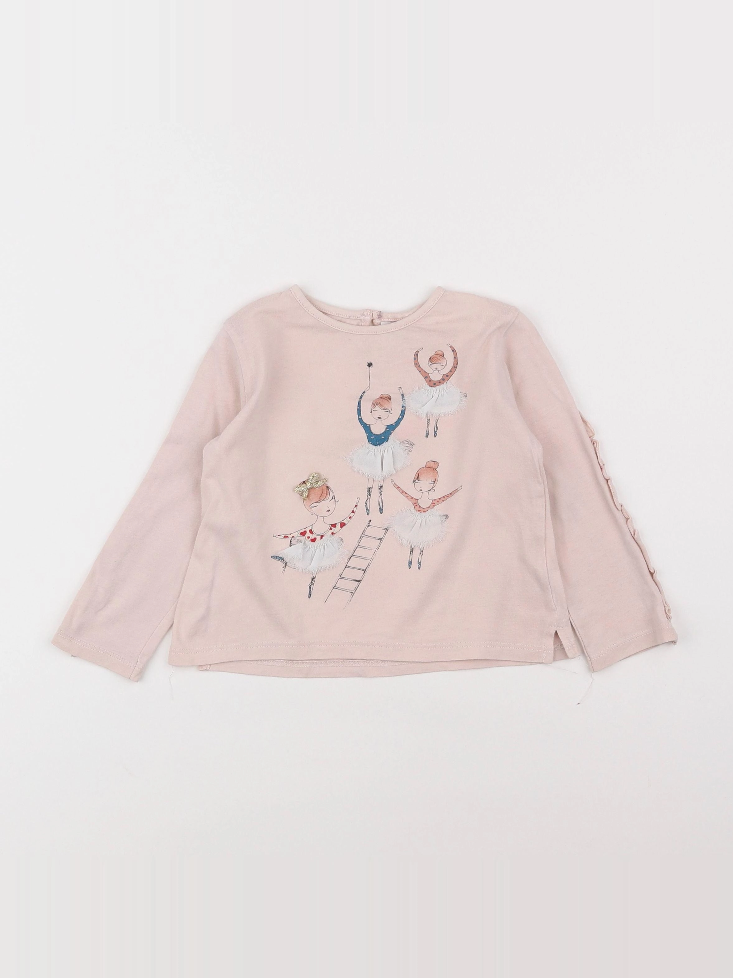 Zara - tee-shirt rose - 18 mois à 2 ans