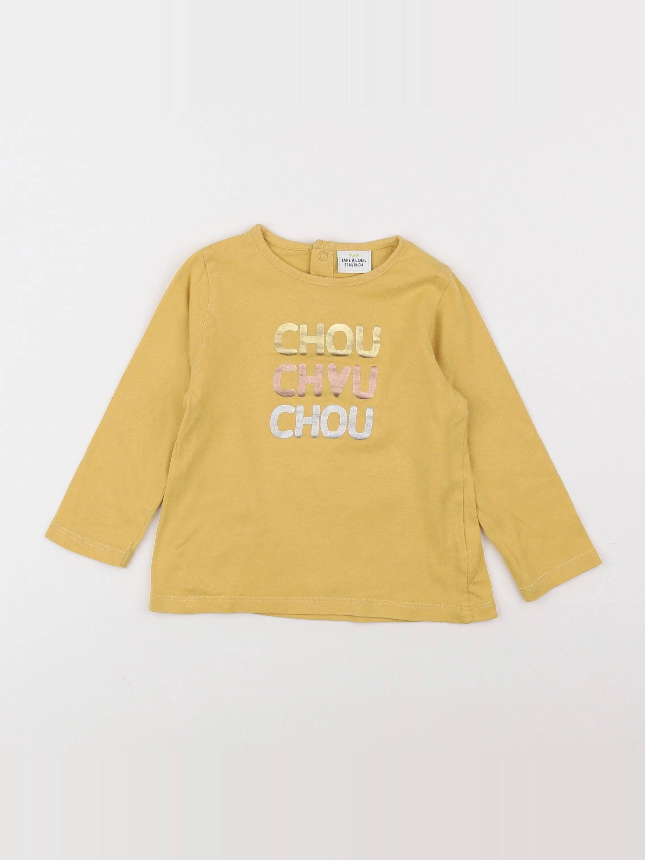 Tape à l'oeil - tee-shirt jaune - 2 ans