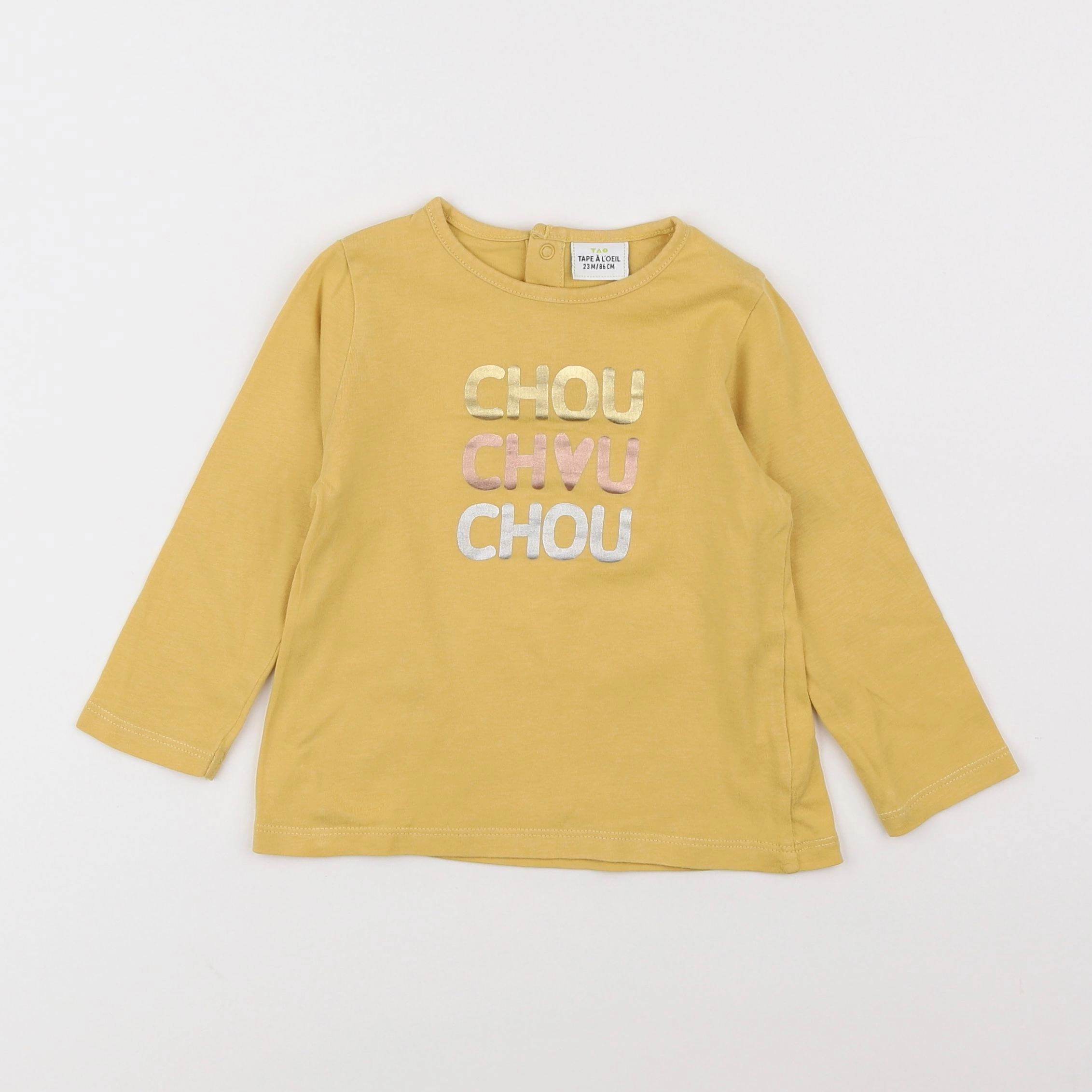 Tape à l'oeil - tee-shirt jaune - 2 ans