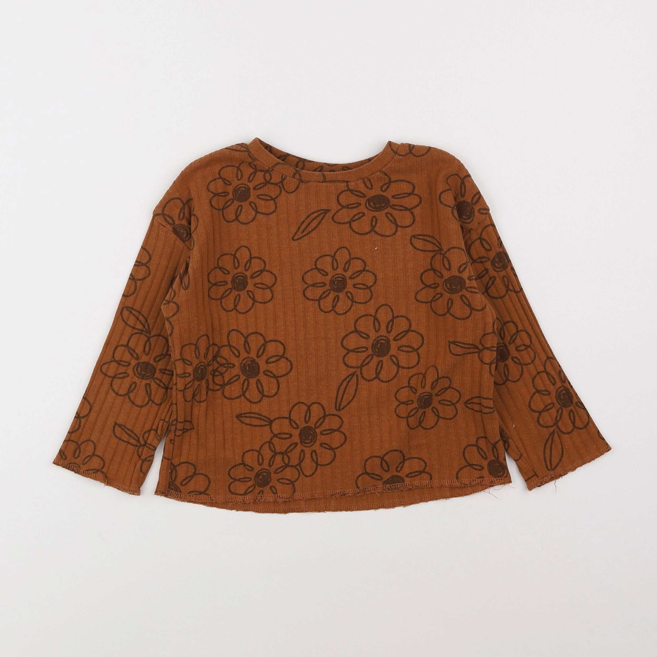 Zara - tee-shirt marron - 18 mois à 2 ans